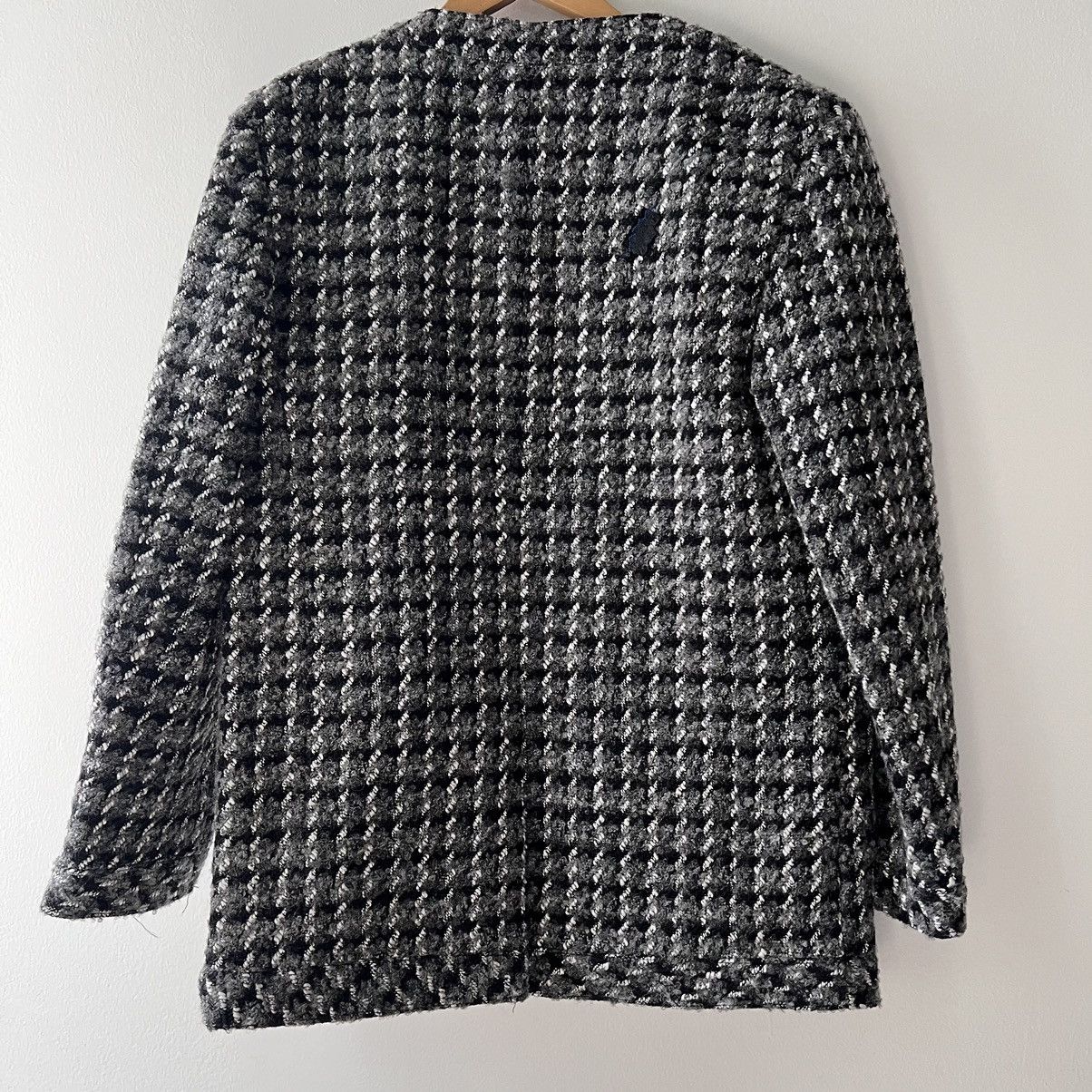 Ader Error Grey Tweed Round Collar Blazer Size 34R - 5 Thumbnail