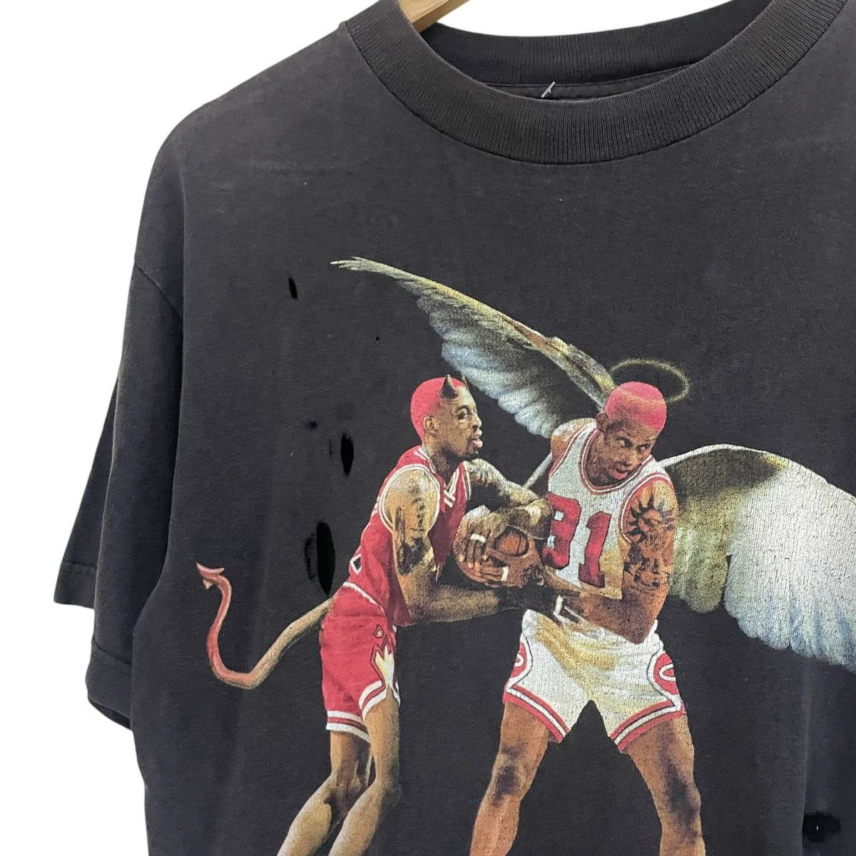 Vintage Vintage 90’s Disstresed Rare Collection Rodman Angel Murina Size US M / EU 48-50 / 2 - 5 Thumbnail
