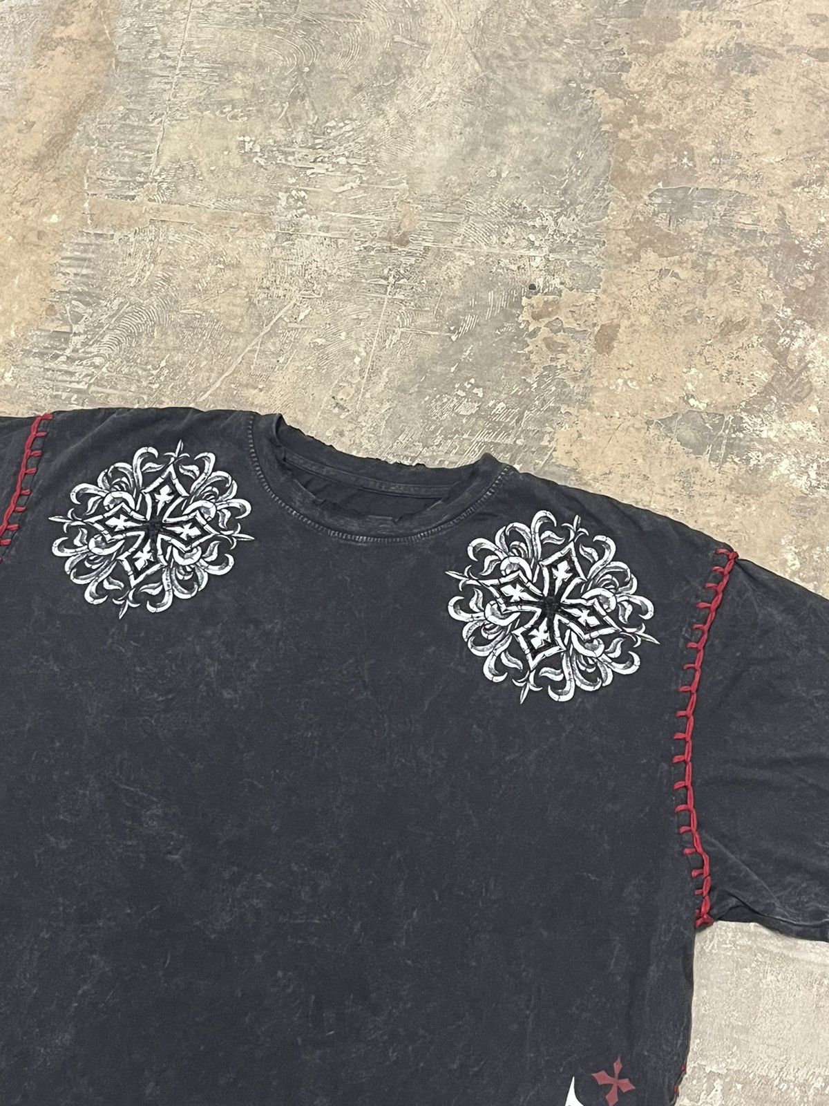 Affliction × Vintage Affliction grunge y2k skater goth emo hype tee shirt Size US XXL / EU 58 / 5 - 4 Thumbnail