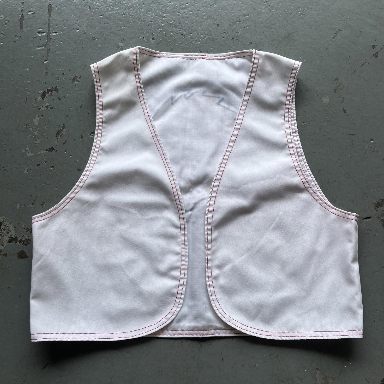 Handmade × Vintage Vintage 70s Handmade Arkansas Razorbacks Lightweight Vest Size XS / US 0-2 / IT 36-38 - 4 Thumbnail