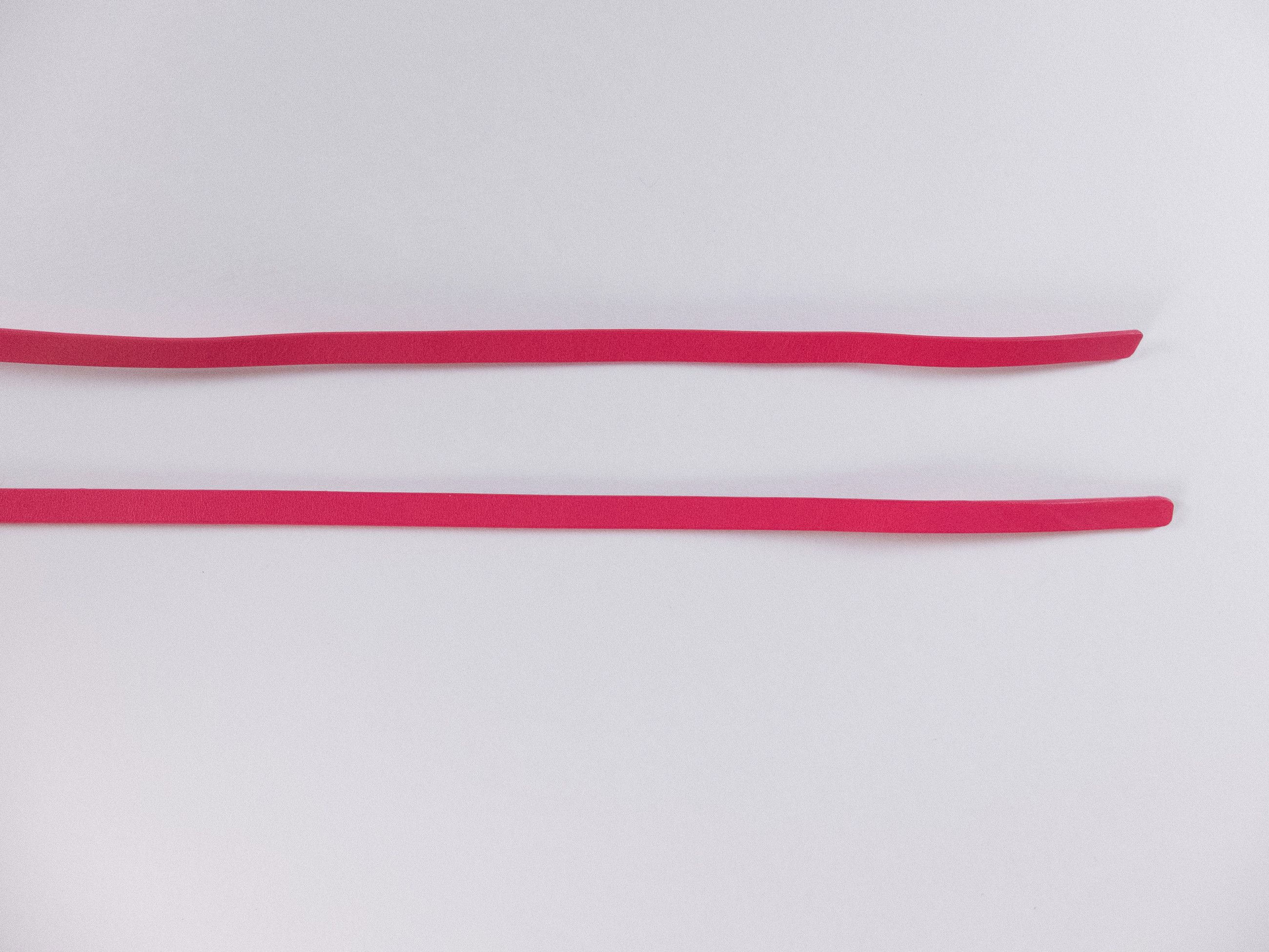 Bottega Veneta BOTTEGA VENETA pink gold decorative buckle thin belt Size ONE SIZE - 12 Thumbnail