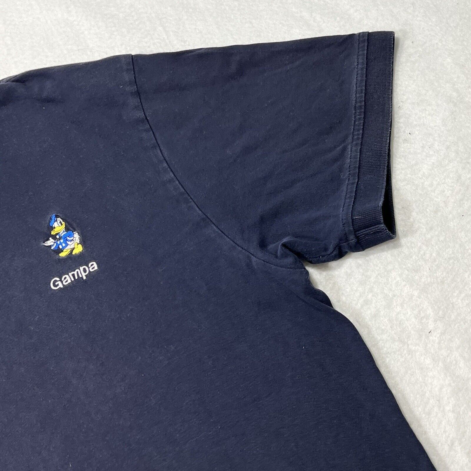 Disney Disney Store Donald Duck "Gampa" Embroidered Polo Shirt Size US XL / EU 56 / 4 - 5 Thumbnail
