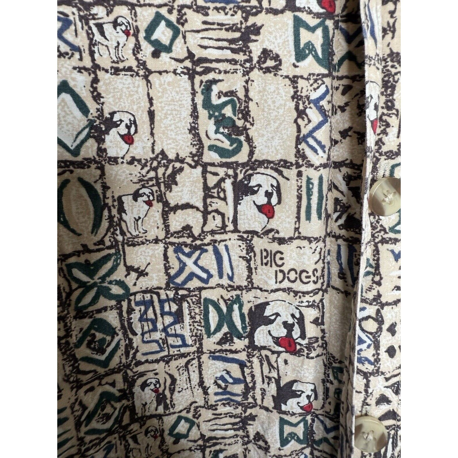 Big Dogs Big Dogs Button Down Shirt Men’s Large Short Sleeve Vintage Size US L / EU 52-54 / 3 - 2 Thumbnail