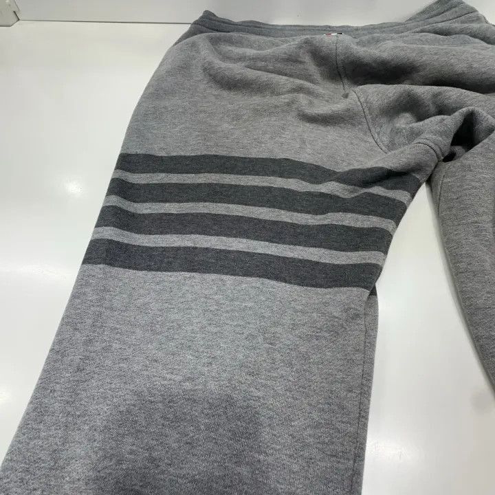 Thom Browne Thom Browne Gray Cotton Mid-Waist Sweatpants -2507 Size US 26 / EU 42 - 3 Thumbnail