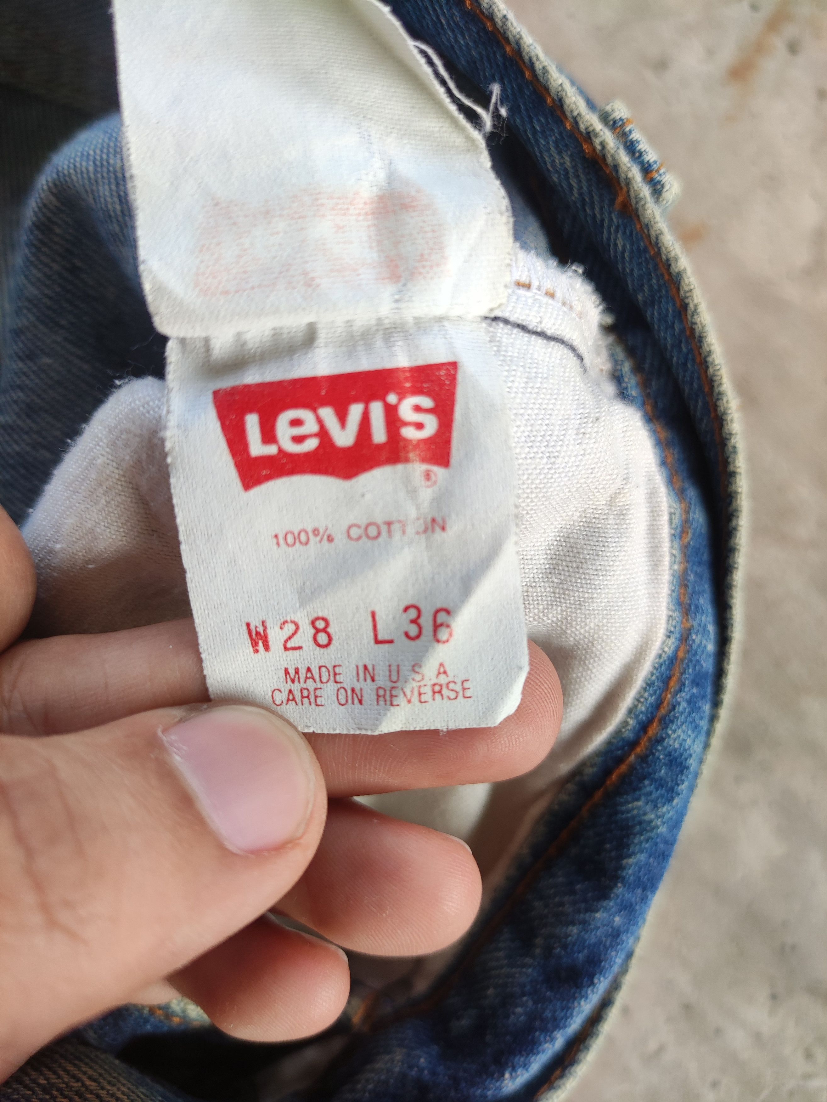 Levi's Vintage Levis 501 usa Button Jean Distressed Faded Denim Size US 28 / EU 44 - 8 Thumbnail
