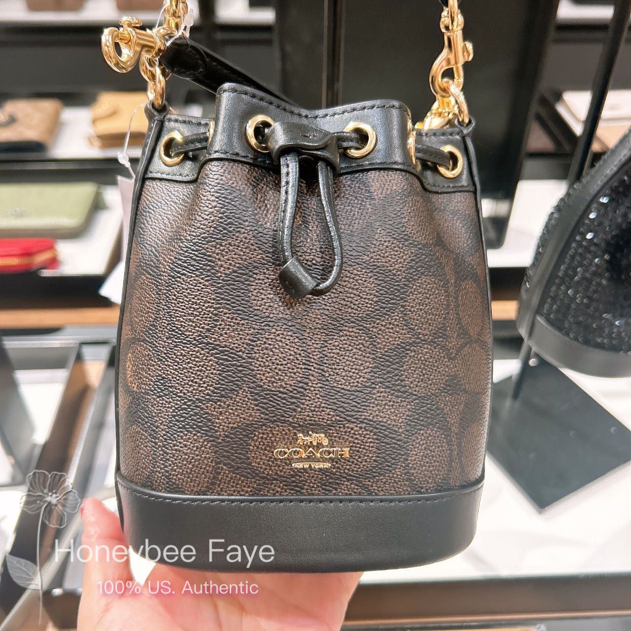 Coach Mini Bucket Bag In Signature Canvas CW299 Size ONE SIZE - 2 Thumbnail