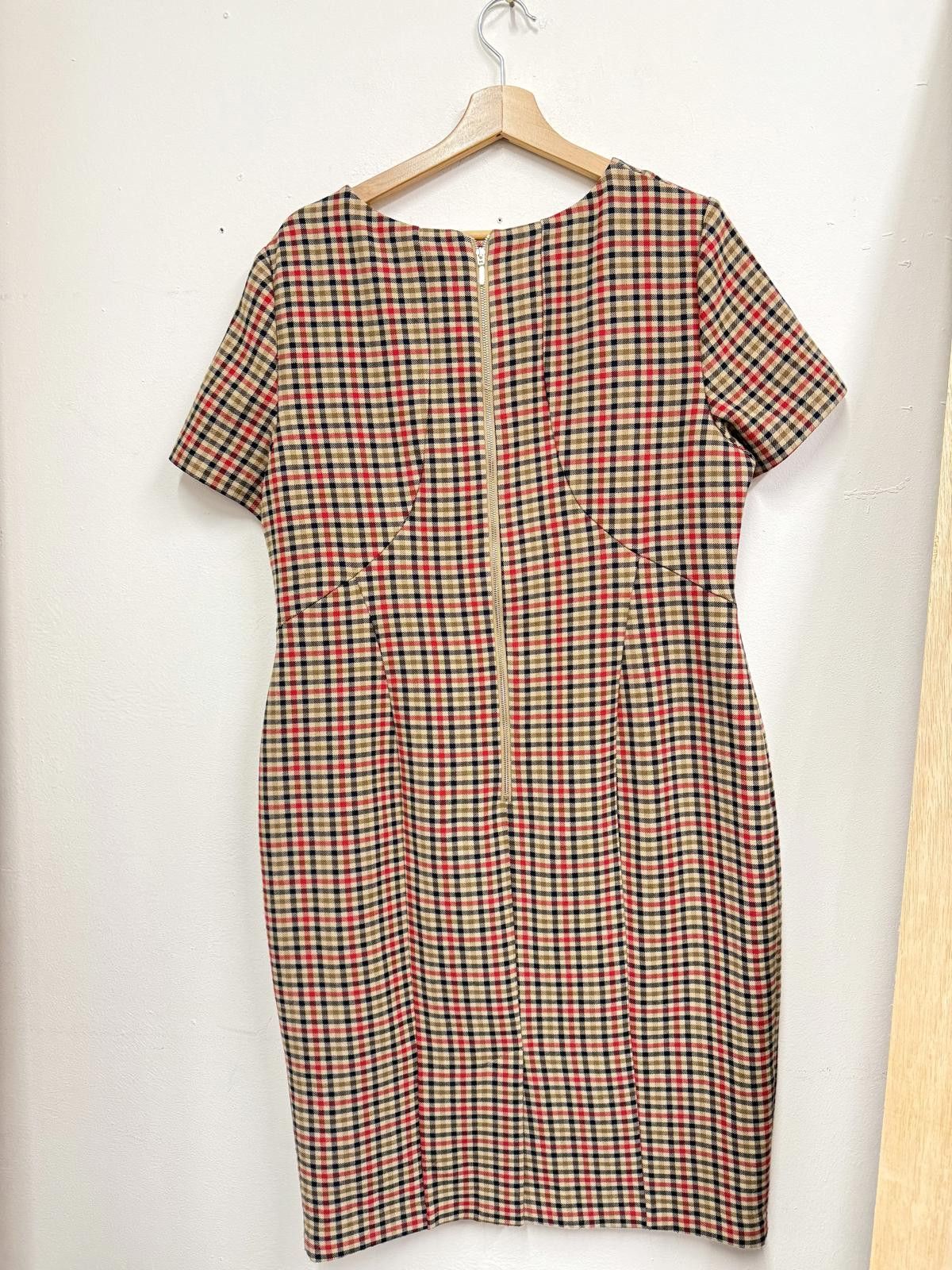 Other M&S Collection Checkered Short Sleeve Dress Size 18 Size XL / US 12-14 / IT 48-50 - 4 Thumbnail