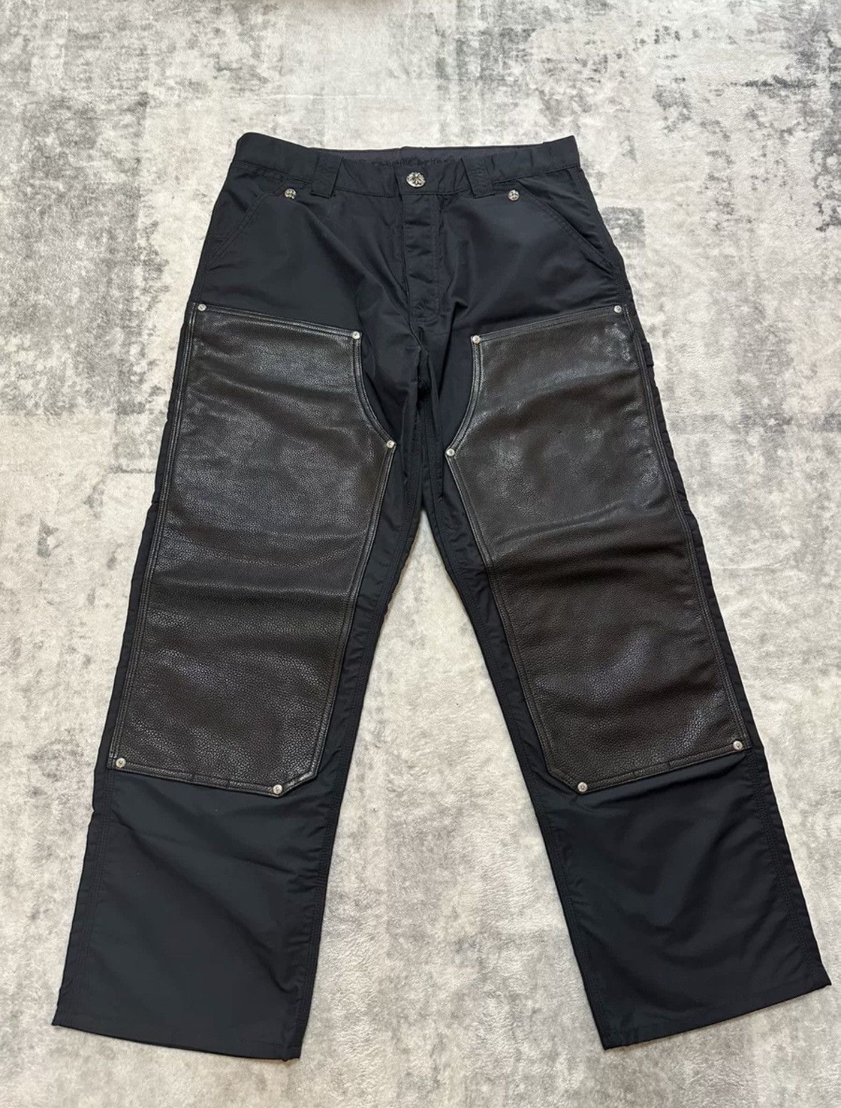 Chrome Hearts Chrome hearts double knee pants Size US 34 / EU 50 - 1 Thumbnail