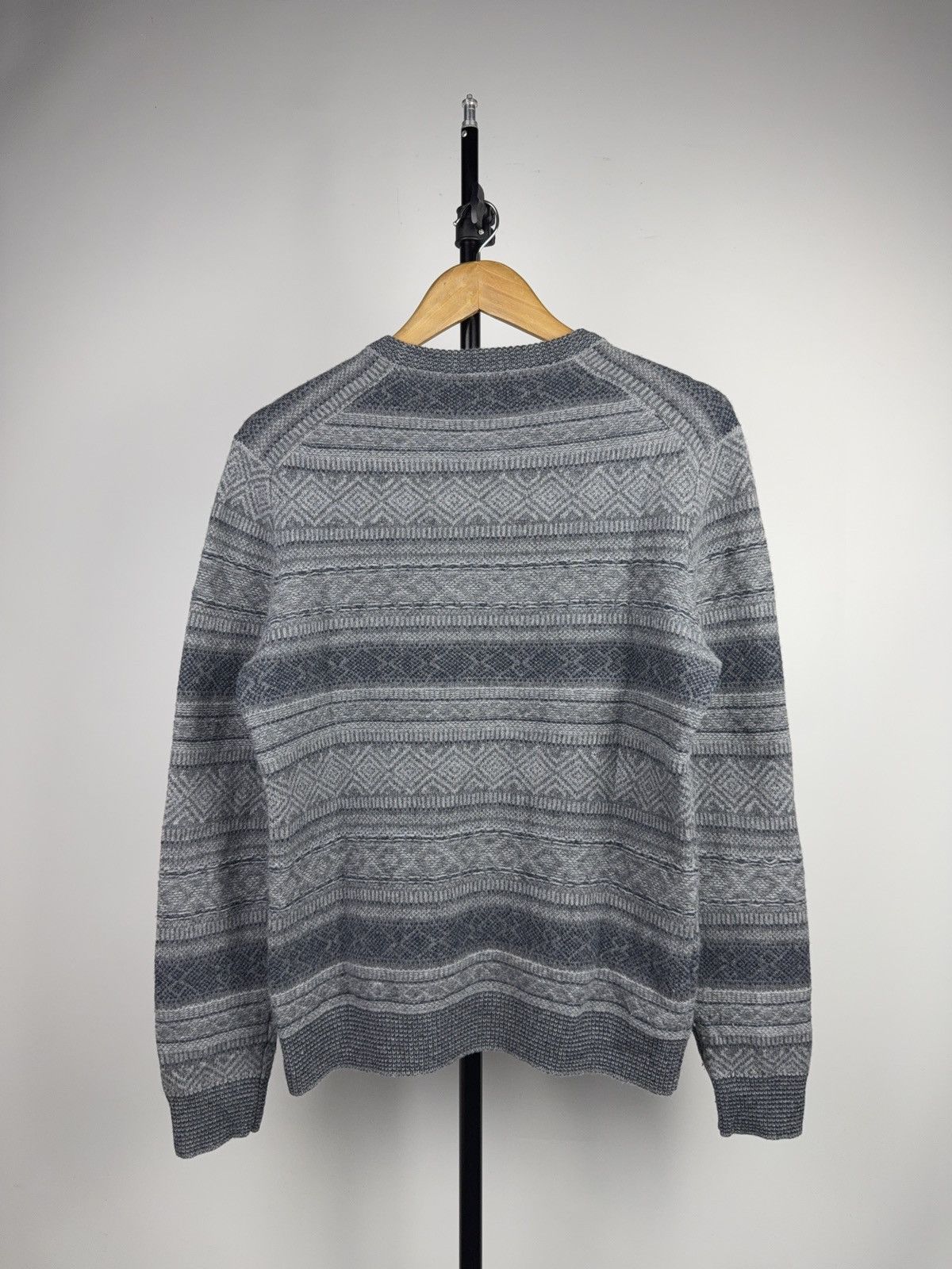 Hackett Luxury Retro Hackett London Nordic Pattern Wool Knit Sweater Size US S / EU 44-46 / 1 - 6 Thumbnail