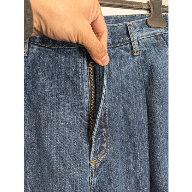 Studio Nicholson o1rshd1 Washed Denim in Indigo Size US 30 / EU 46 - 7 Thumbnail