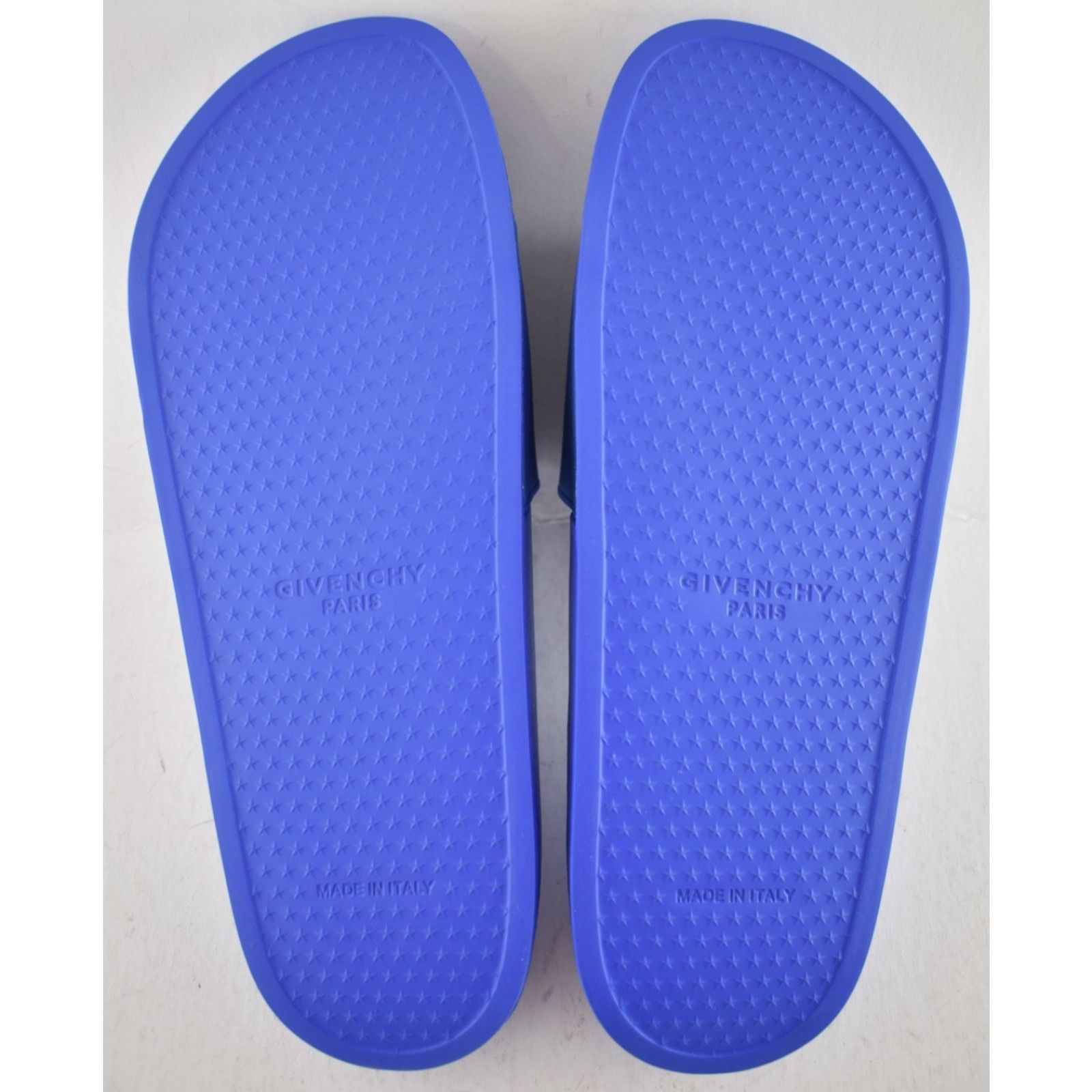 Givenchy Givenchy Blue White Logo Rubber Pool Slide 44 (US 11) Size US 11 / EU 44 - 11 Thumbnail