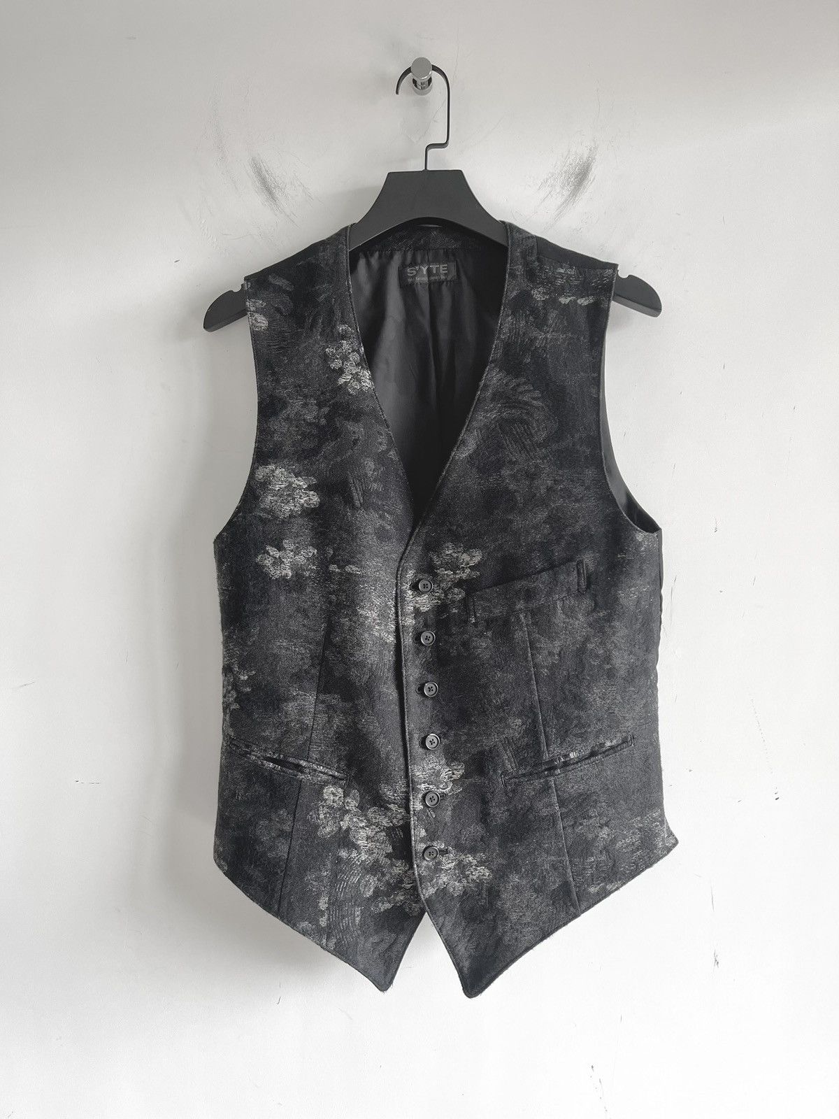 Yohji Yamamoto S'yte Yohji Yamamoto - FADED FLORAL JACQUARD VEST Size US L / EU 52-54 / 3 - 4 Thumbnail