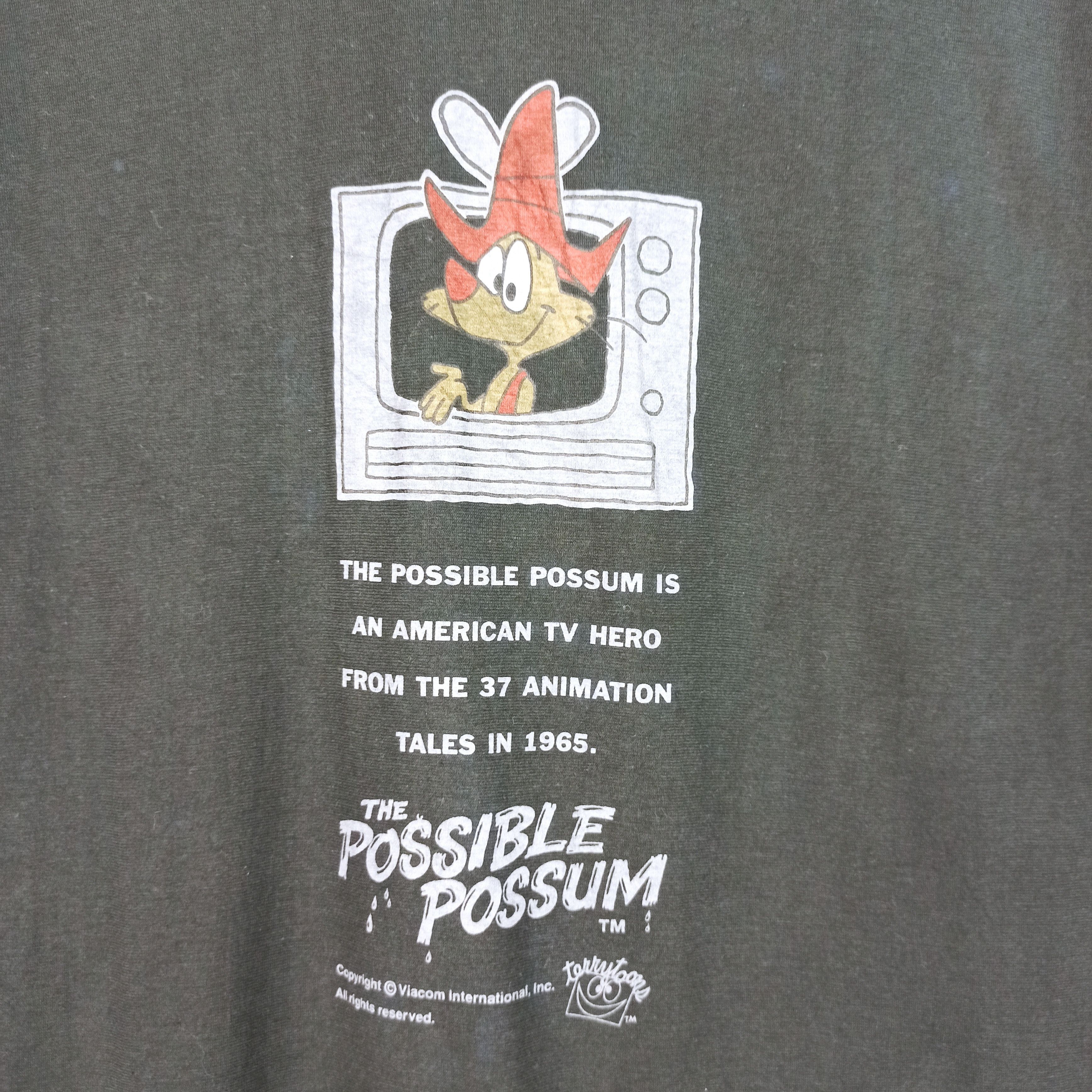 Cartoon Network Vintage Anime The Possible Possum tshirt Size US L / EU 52-54 / 3 - 3 Thumbnail