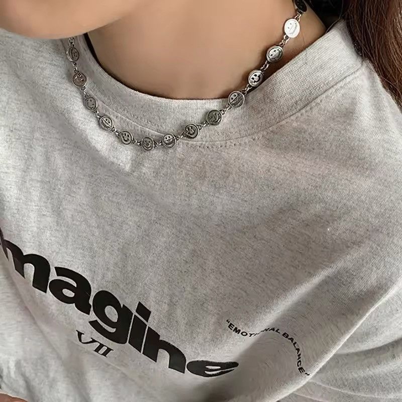 Jewelry Emoji Face Chain Necklace Size ONE SIZE - 3 Thumbnail