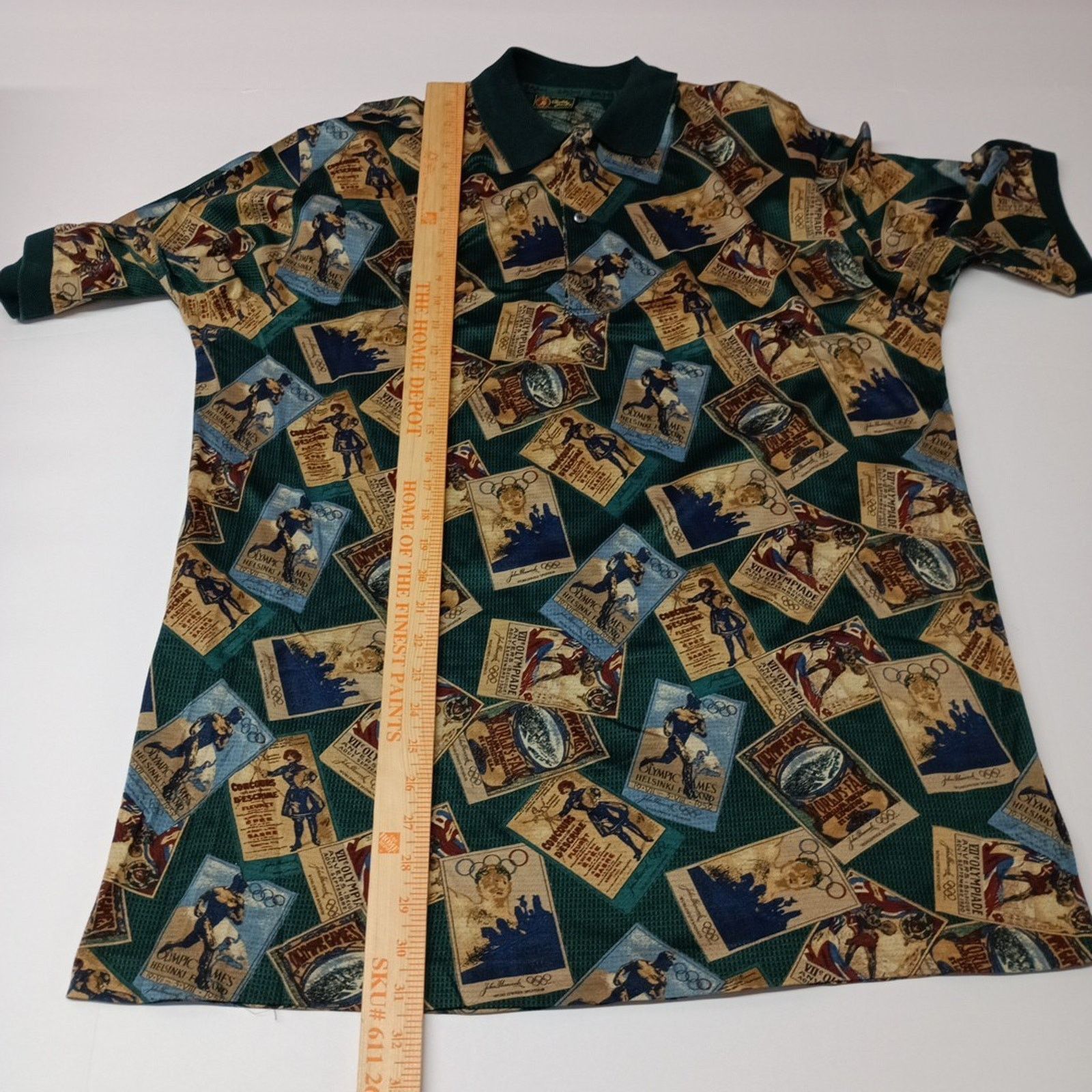 Bobby Jones Bobby Jones Golf Shirt Men's L Vintage Olympics Print ITALY Size US L / EU 52-54 / 3 - 5 Thumbnail