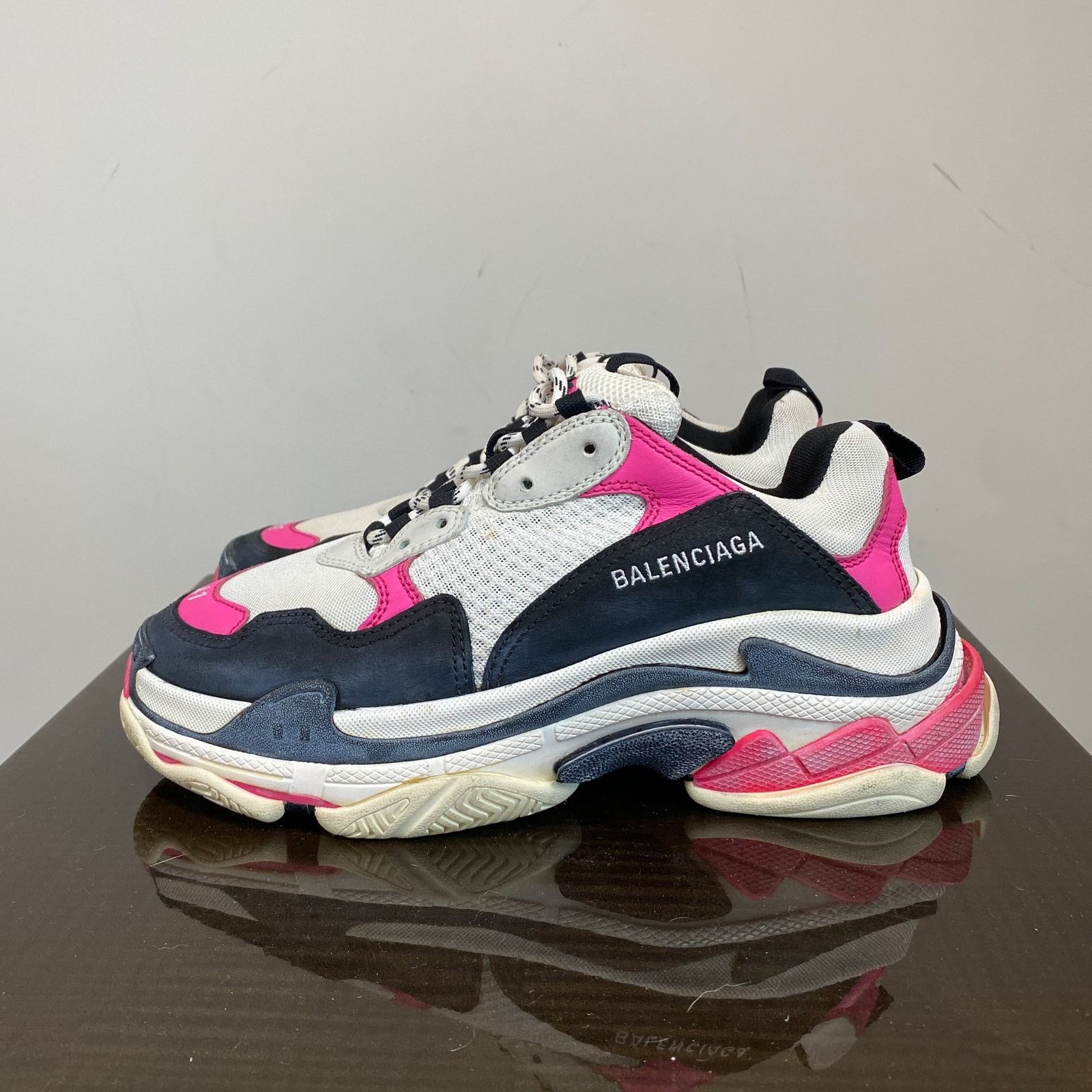 Balenciaga Balenciaga Triple S Bicolor Purple Chunky Sneakers 11 Size US 11 / IT 41 - 5 Thumbnail