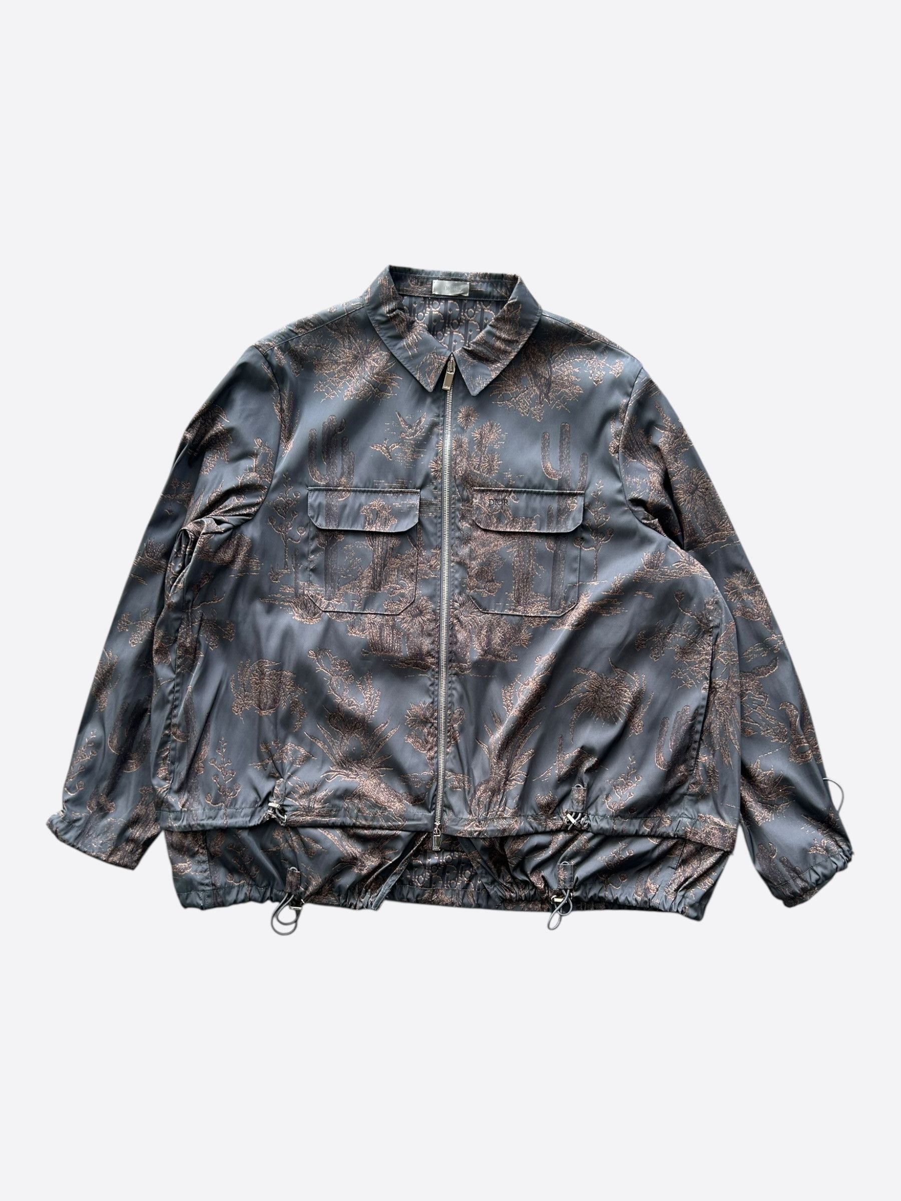Dior Dior Cactus Jack Dark Grey & Brown Desert Graphic Jacket Size US XXL / EU 58 / 5 - 1 Thumbnail