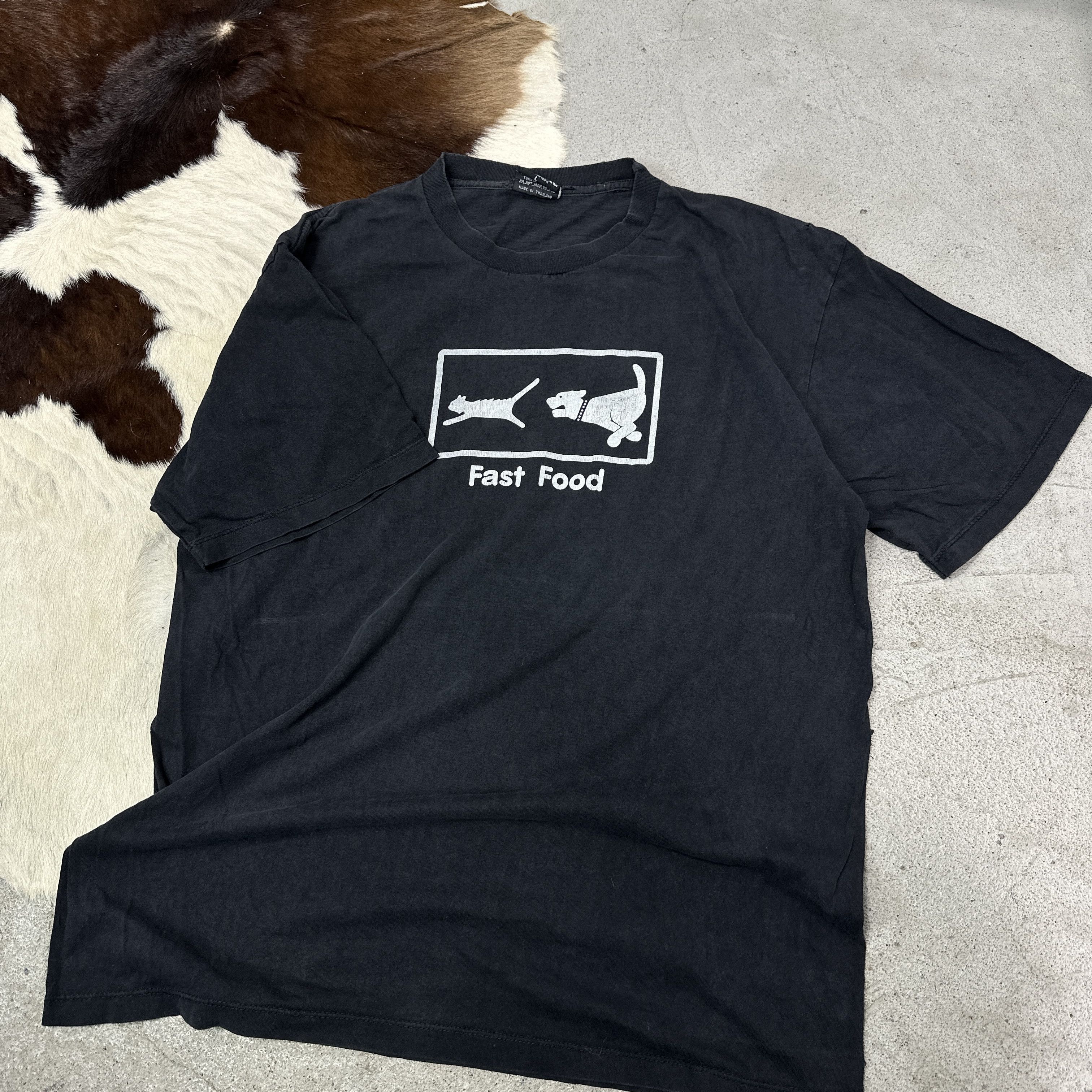 Vintage Vintage Streetwear Skater Fast Food Funny Print T-shirt 00s Size US L / EU 52-54 / 3 - 5 Thumbnail