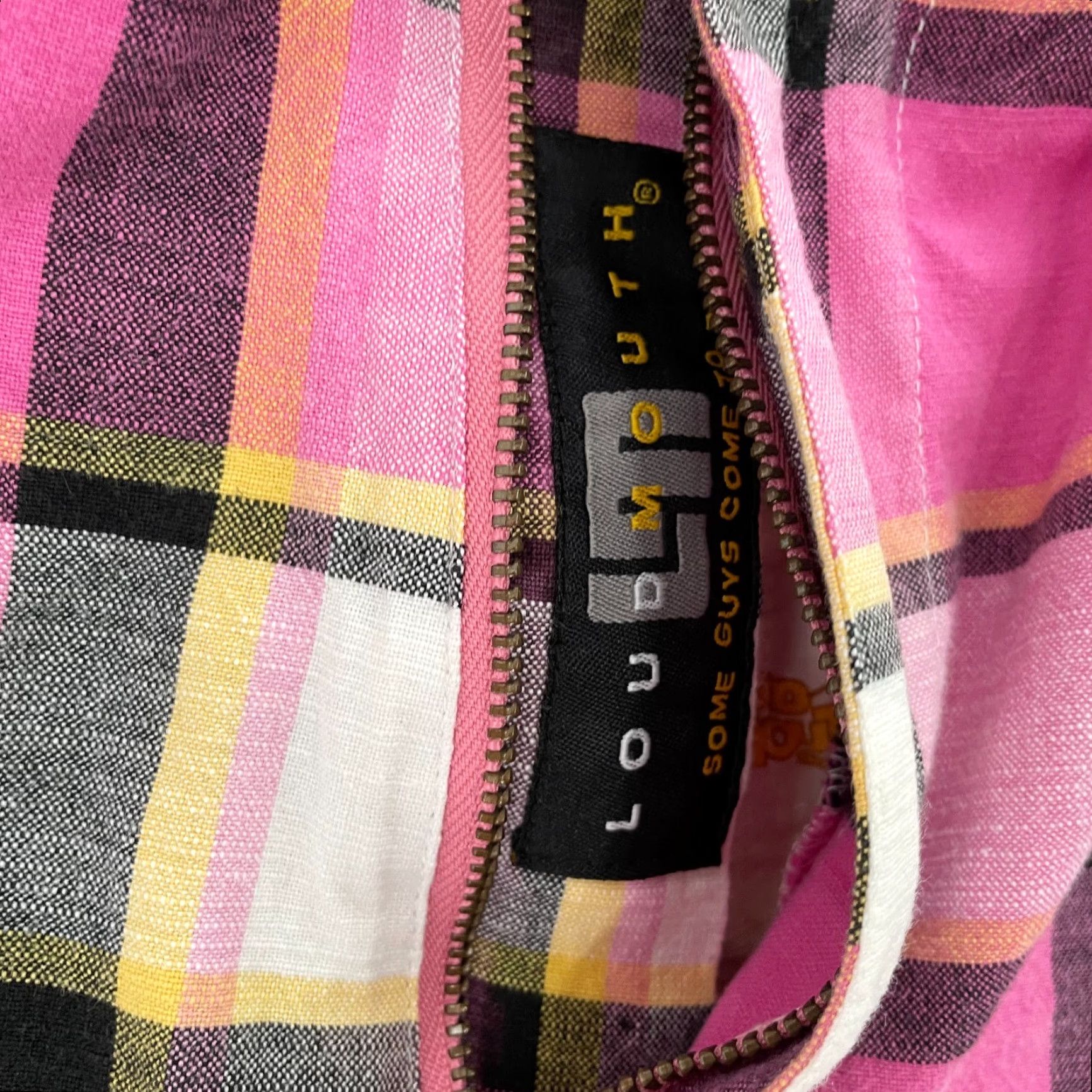 Vintage VINTAGE Loudmouth Golf Shorts Men 36 Pink Plaid Casual Travel Cotton Spandex Bermuda Size US 36 / EU 52 - 5 Thumbnail