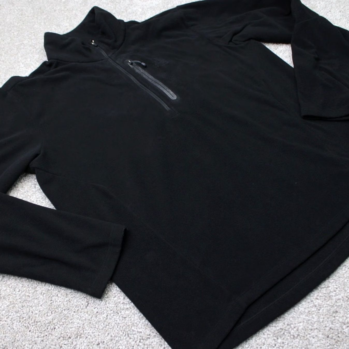 Eddie Bauer Eddie Bauer Sweatshirt Mens Large Black 1/4 Zip Fleece Pullover Sweatshirt Pullover 1/4 Zip Logo 90s Outdoor Mens Size US L / EU 52-54 / 3 - 5 Thumbnail