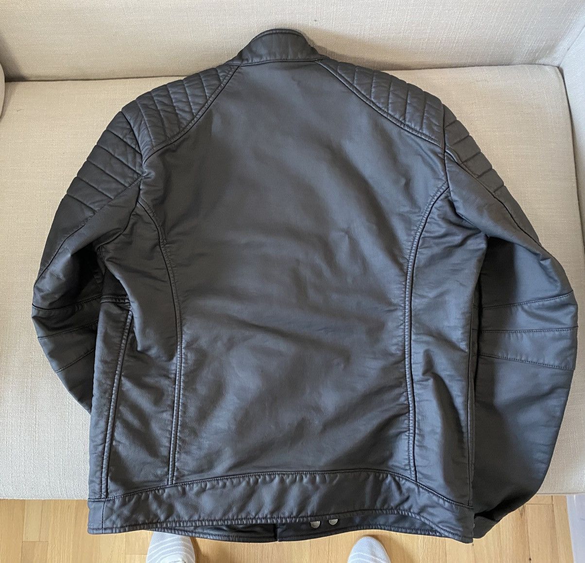 Belstaff Belstaff Weybridge Rubberized Jacket - Black EUC Size US L / EU 52-54 / 3 - 2 Thumbnail