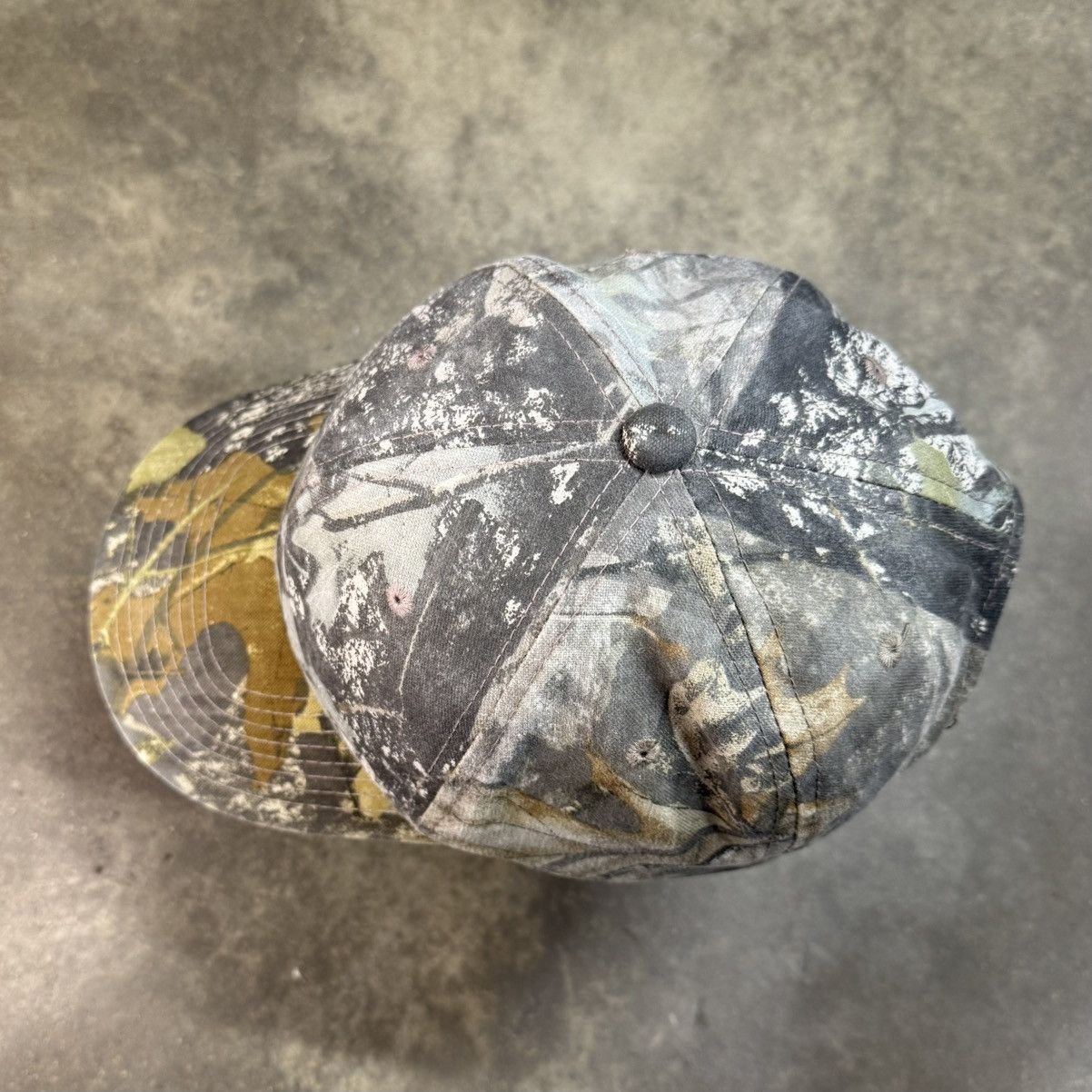 Signatures Vintage Signatures Mossy Oak Grunge Camo Hat Cap Size ONE SIZE - 5 Thumbnail