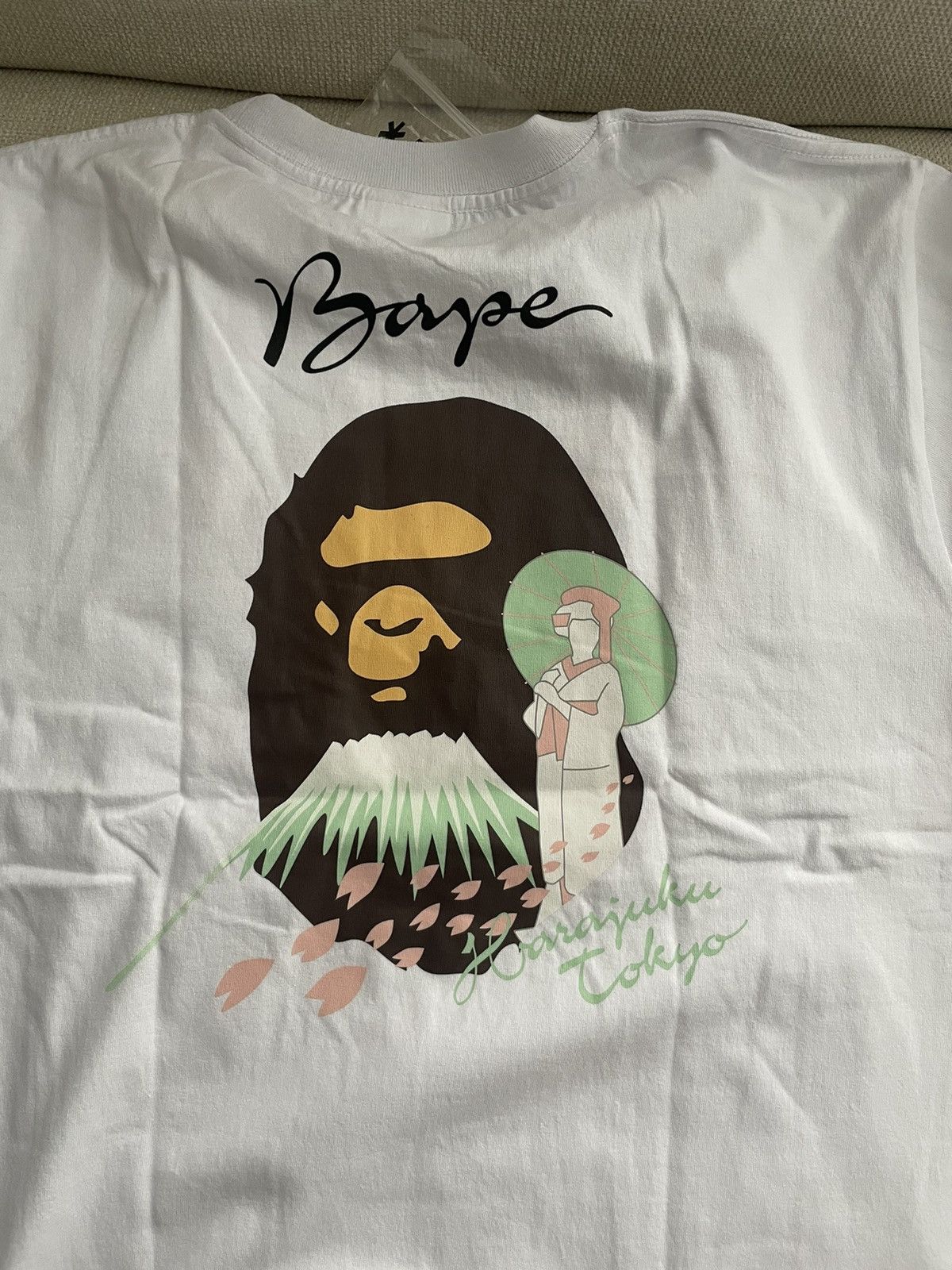 image of Bape Japan Culture Tee in White, Men's (Size Large)
