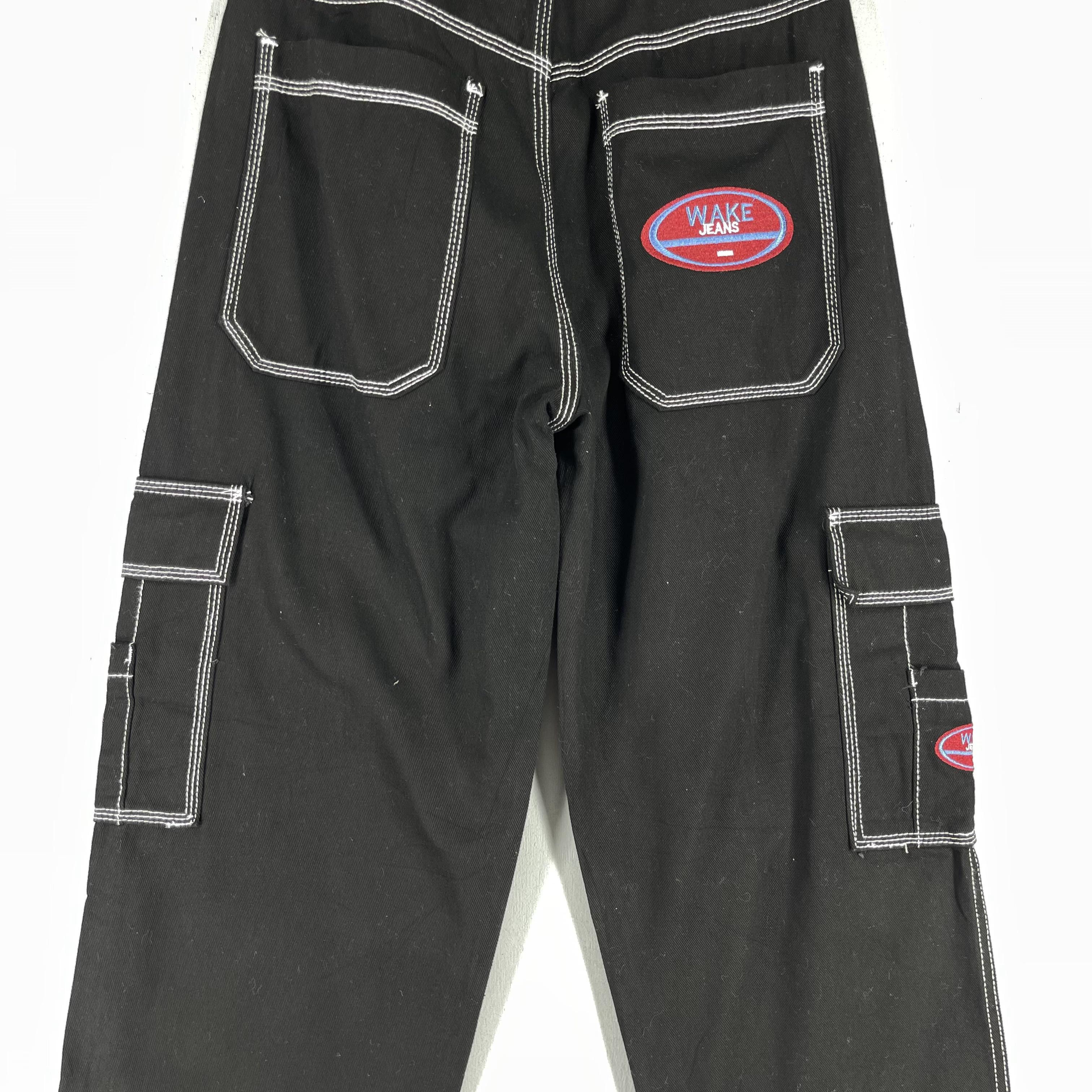 Japanese Brand Vintage Wake Jeans Baggy Hip Hop Multi Pocket Cargo Pant Size 26" / US 2 / IT 38 - 10 Thumbnail