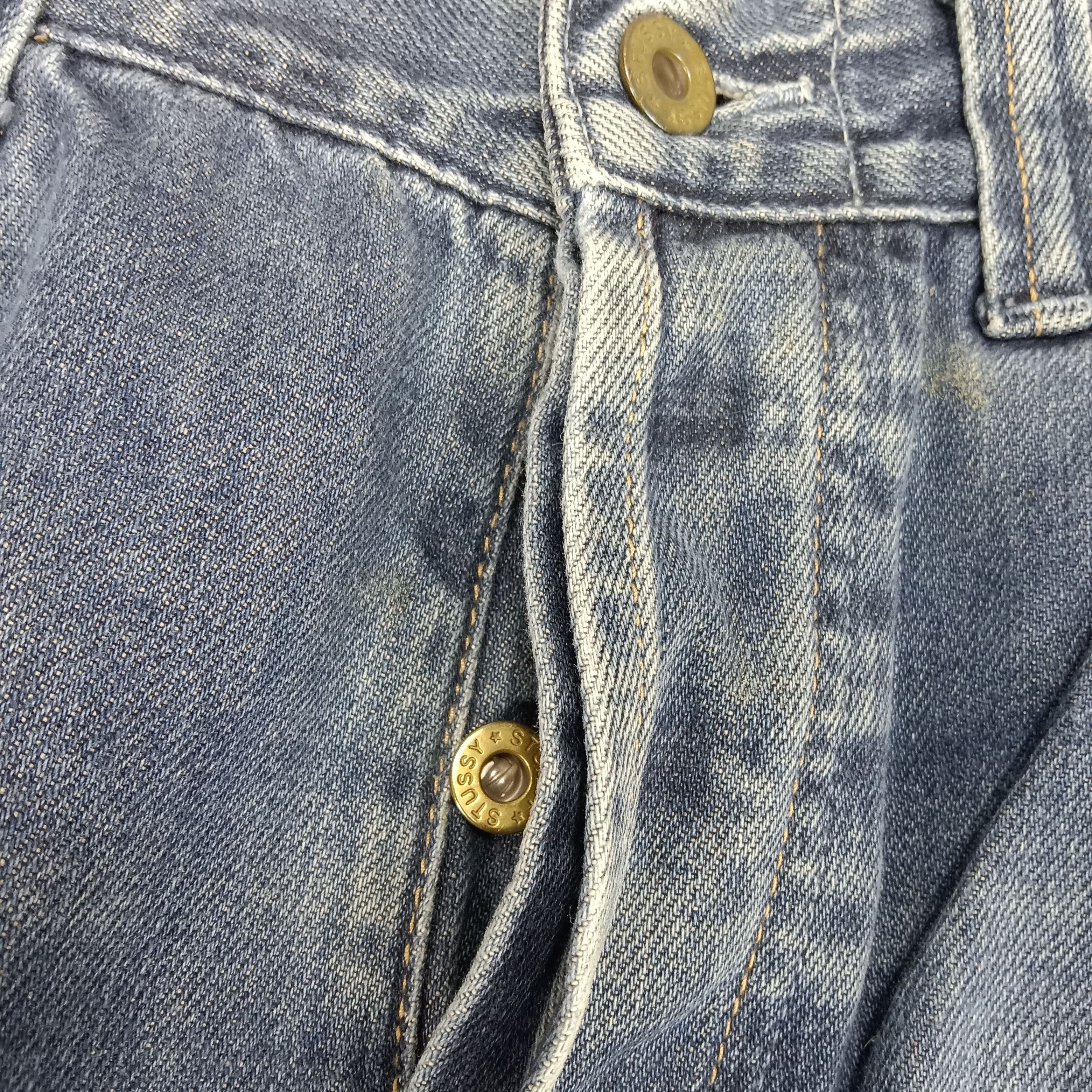 Stussy × Vintage Stussy American Style Custom Logo Denim Jeans Size US 35 - 7 Thumbnail