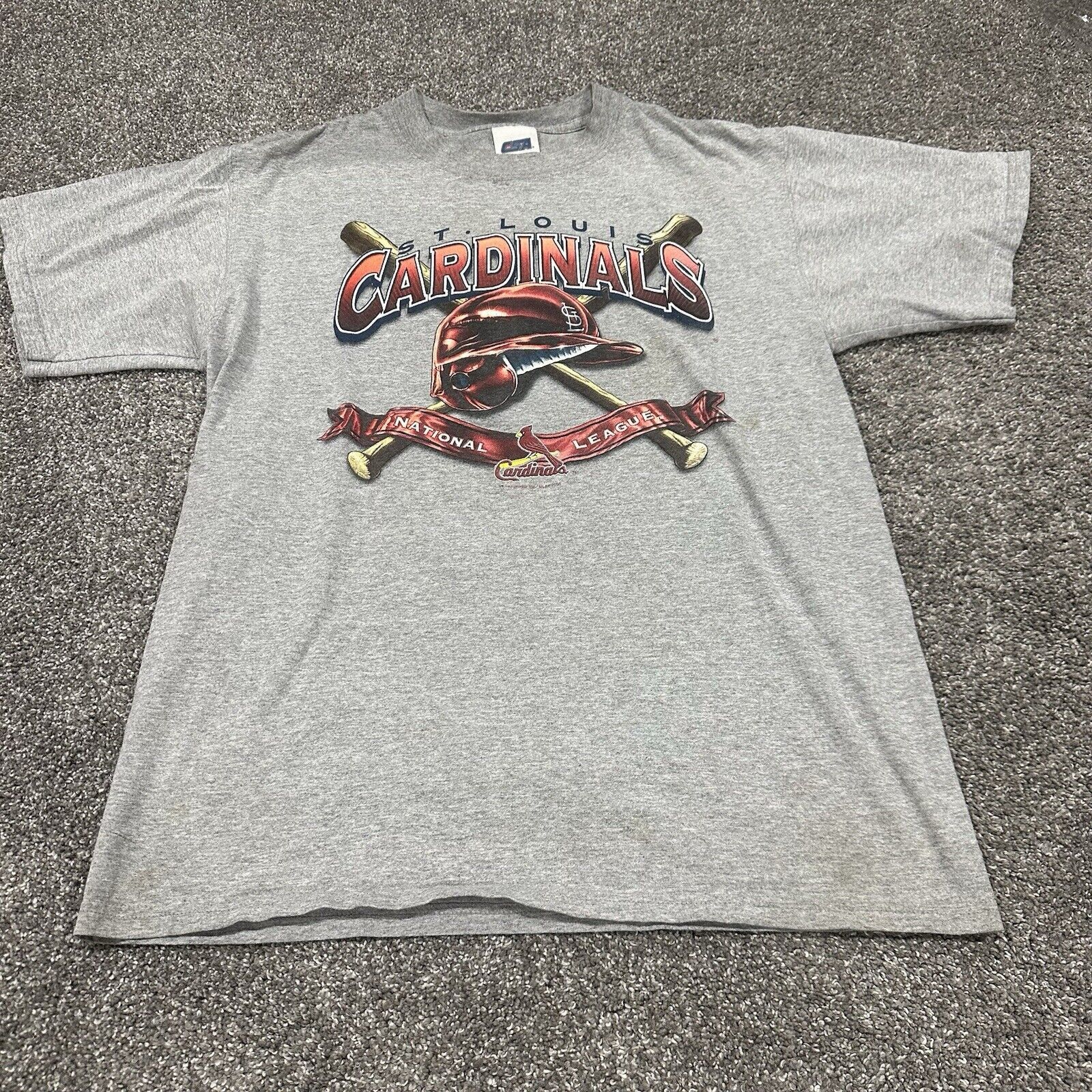 CSA Vtg St. Louis Cardinals Grey T Shirt National League Size M Size US M / EU 48-50 / 2 - 16 Thumbnail