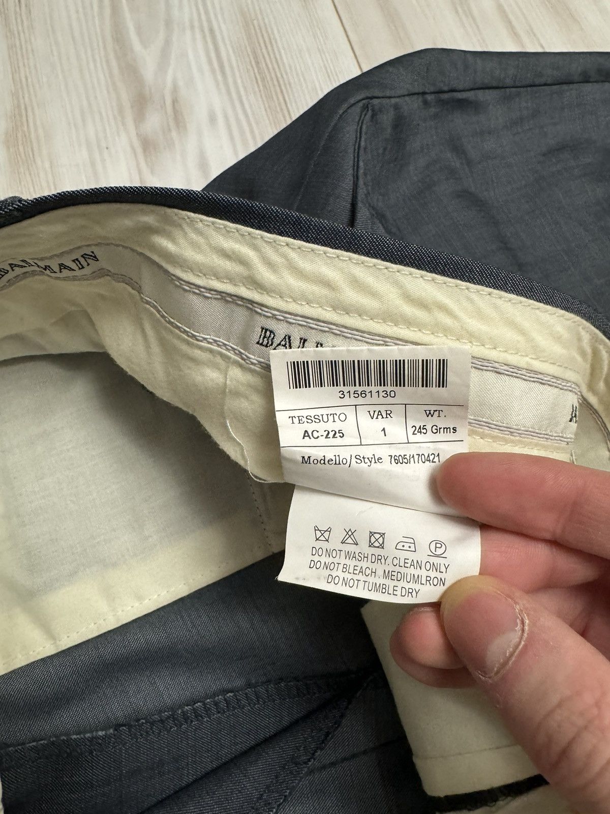 Balmain Vintage Balmain casual Wool Pants Super 120 Luxury Designer Size US 34 / EU 50 - 10 Thumbnail