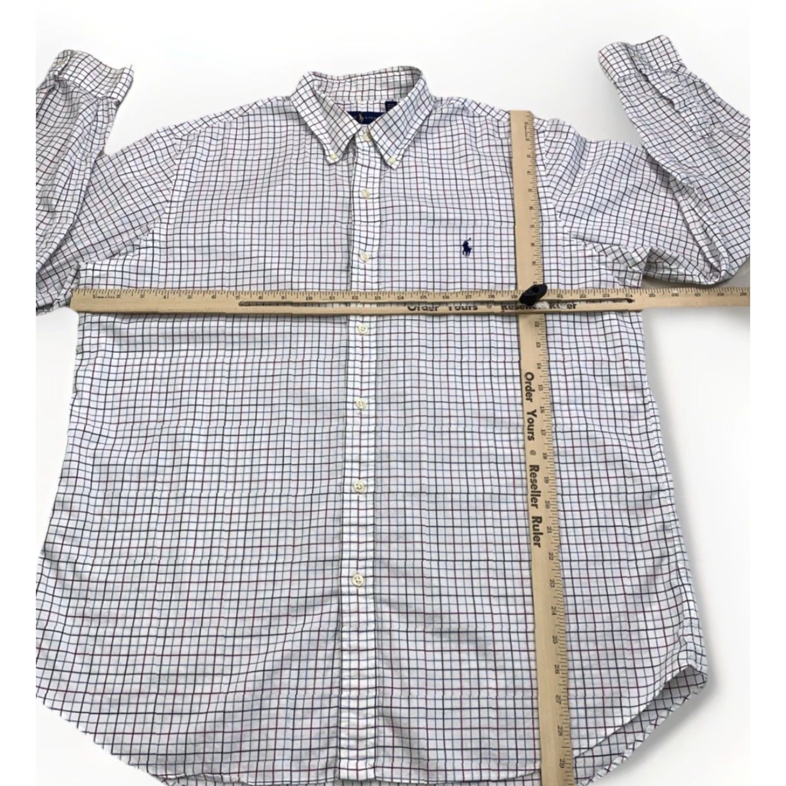 Polo Ralph Lauren Polo Ralph Lauren Multi Color Plaid Check Button Down Oxford Mens XL Shirt Size US XL / EU 56 / 4 - 2 Thumbnail