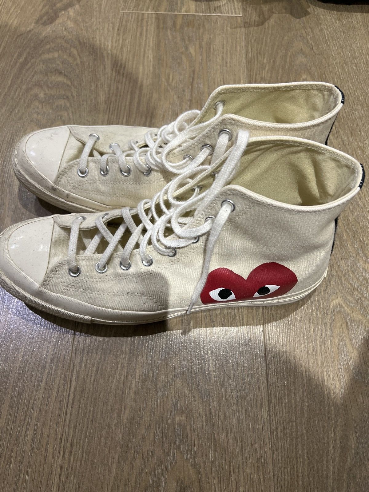 Comme des Garcons Comme des Garçons Play x Chuck 70 High 'Milk' 2023 Size US 13 / EU 46 - 5 Thumbnail