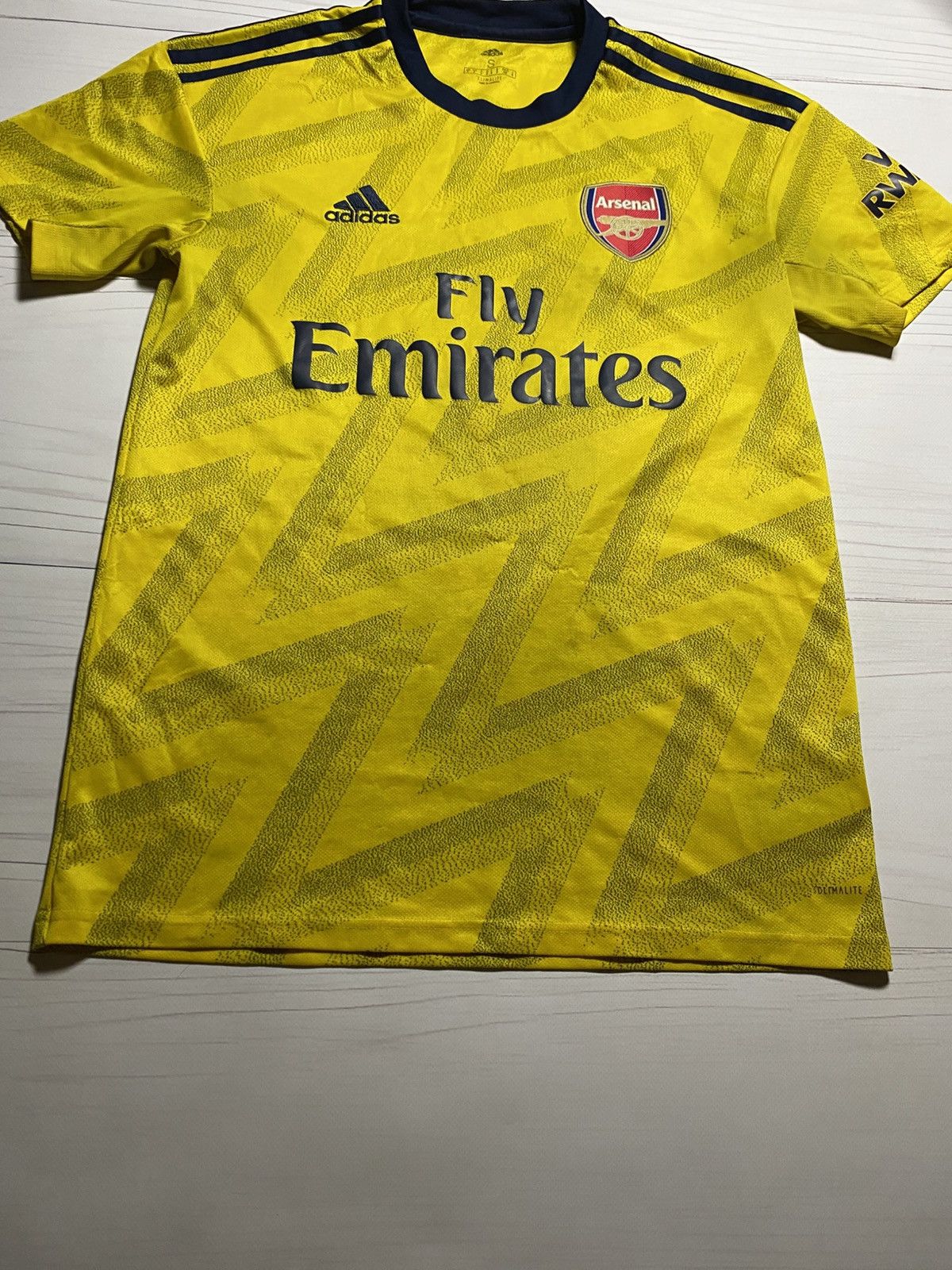 Adidas Adidas Arsenal 2019/20 away soccer football worn jersey Size US S / EU 44-46 / 1 - 5 Thumbnail