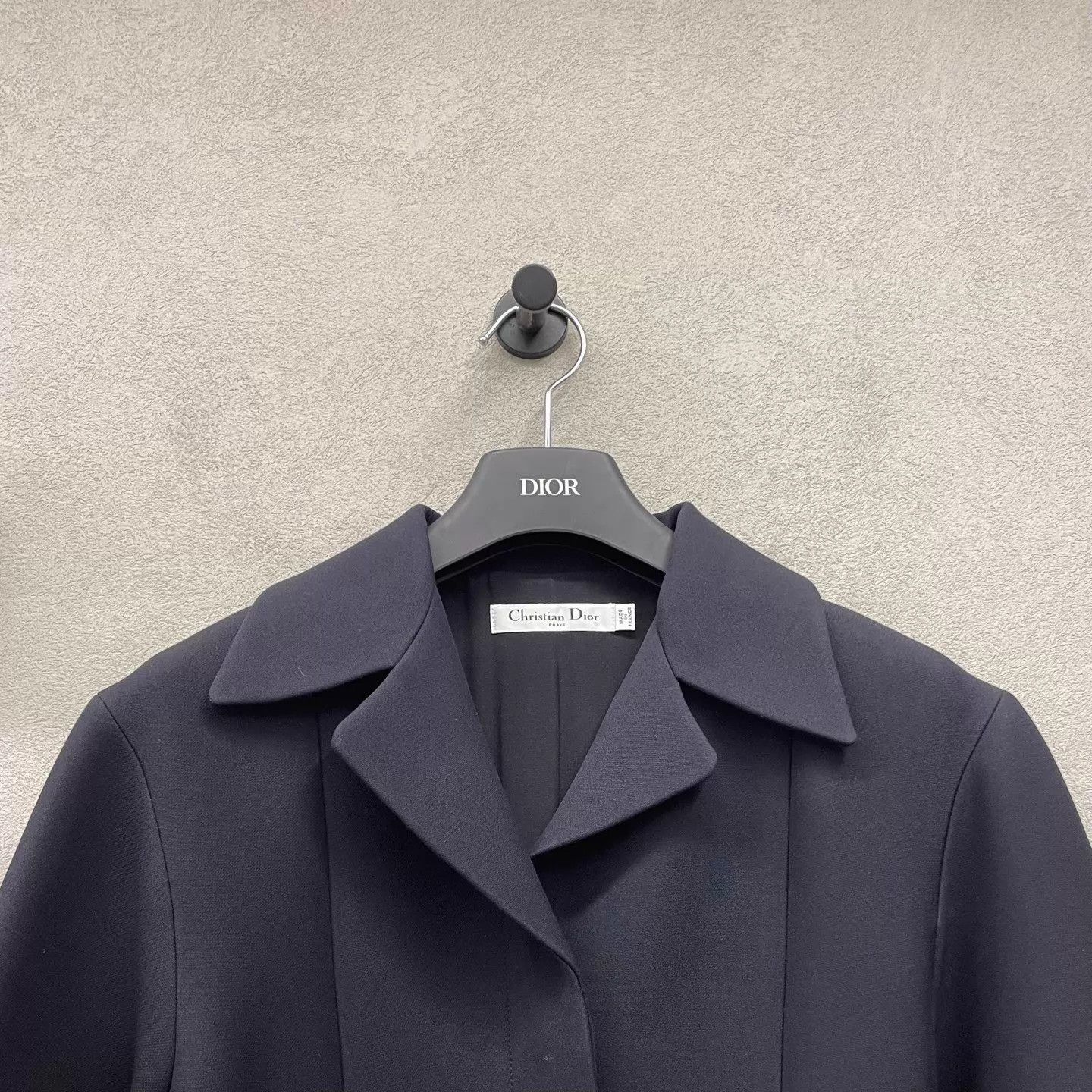Dior Dior Black Oversized Lapel Belted Blazer Dress Size XS / US 0-2 / IT 36-38 - 4 Thumbnail