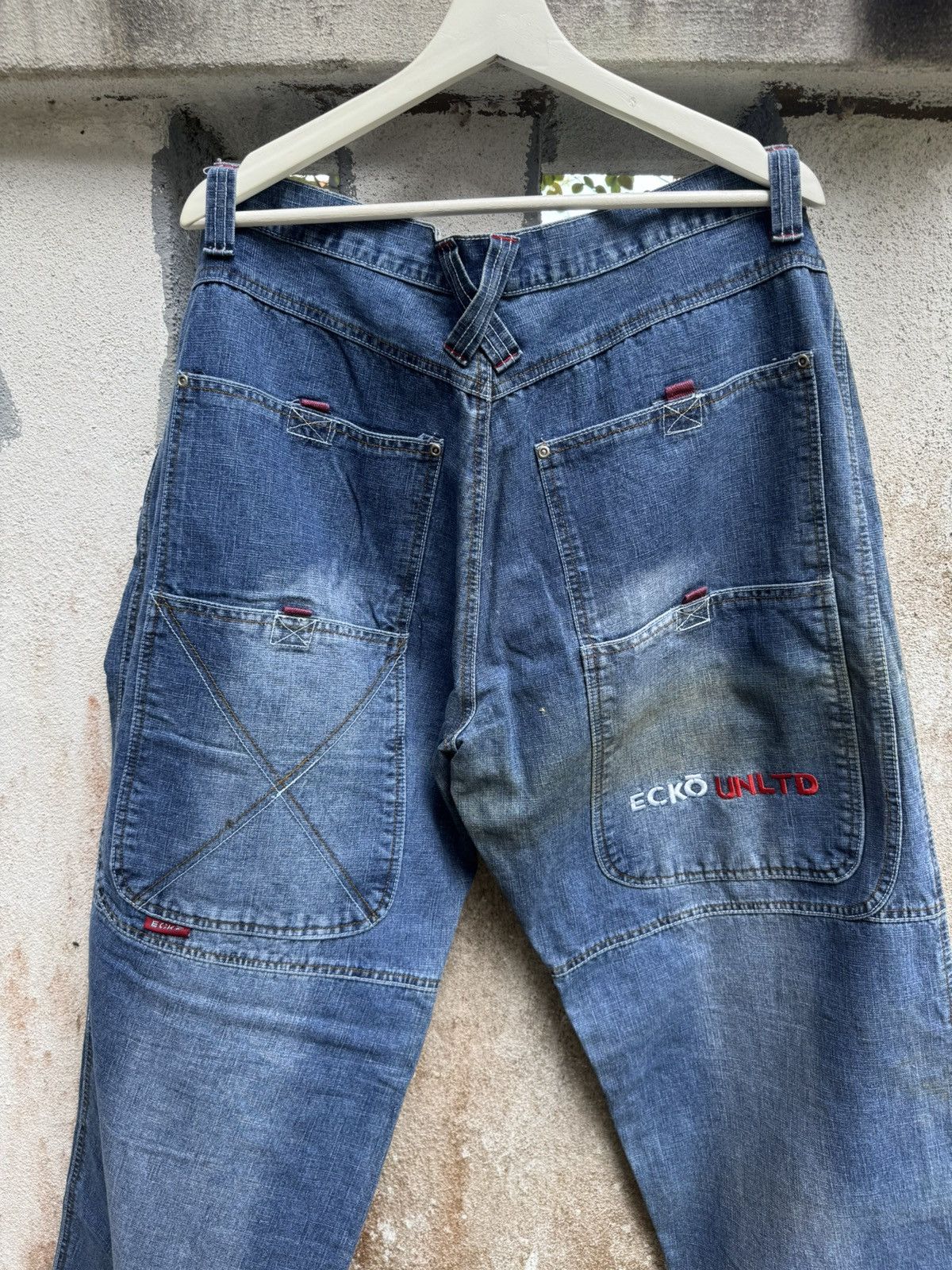 Ecko Unltd. × If Six Was Nine × Tornado Mart Vintage 90s ECKO UNLTD Flare HipHop Baggy Pants BOSS02 Size US 38 / EU 54 - 14 Thumbnail