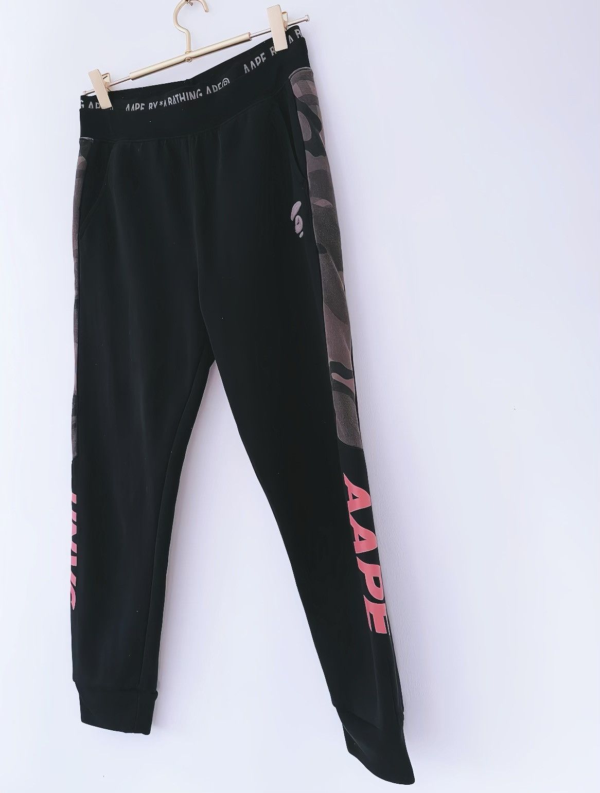 Aape × Bape Bape by A Bathing Ape® Logo embroidered Track Pants Size 26" / US 2 / IT 38 - 2 Thumbnail