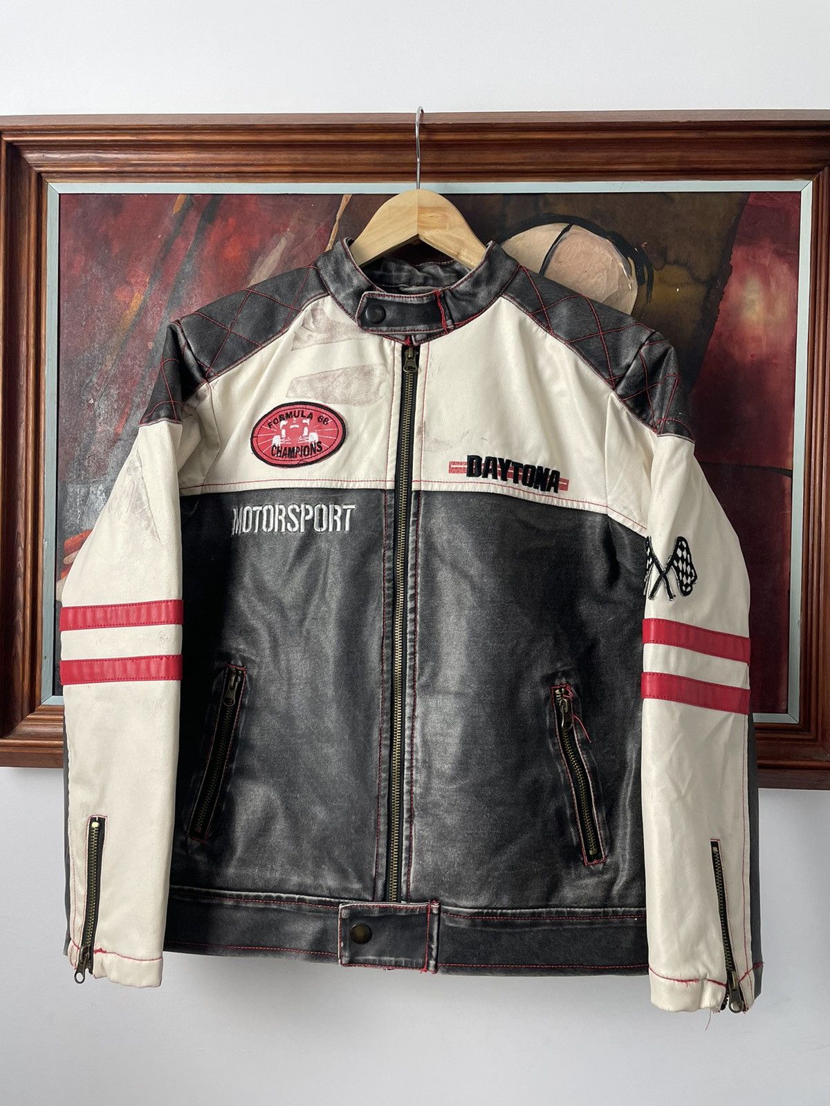 Vintage Women Racing Jacket Vintage Motorsport Y2k Daytona Hype Rare Size S / US 4 / IT 40 - 1 Thumbnail