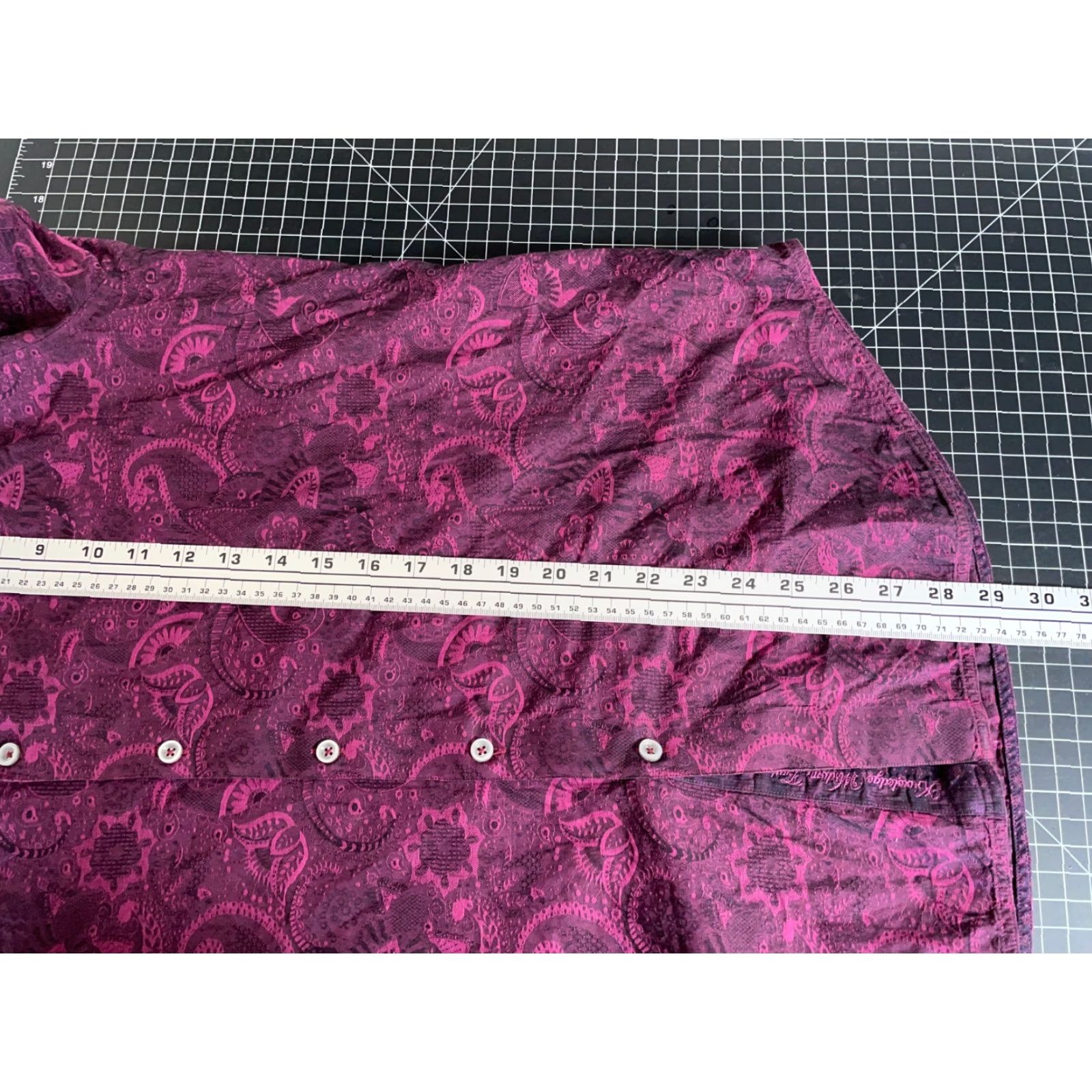 Robert Graham Robert Graham Paisley Pattern Shirt Men's XL Purple Pink Cotton Dot Flip Cuff Shirt Size US XL / EU 56 / 4 - 6 Thumbnail