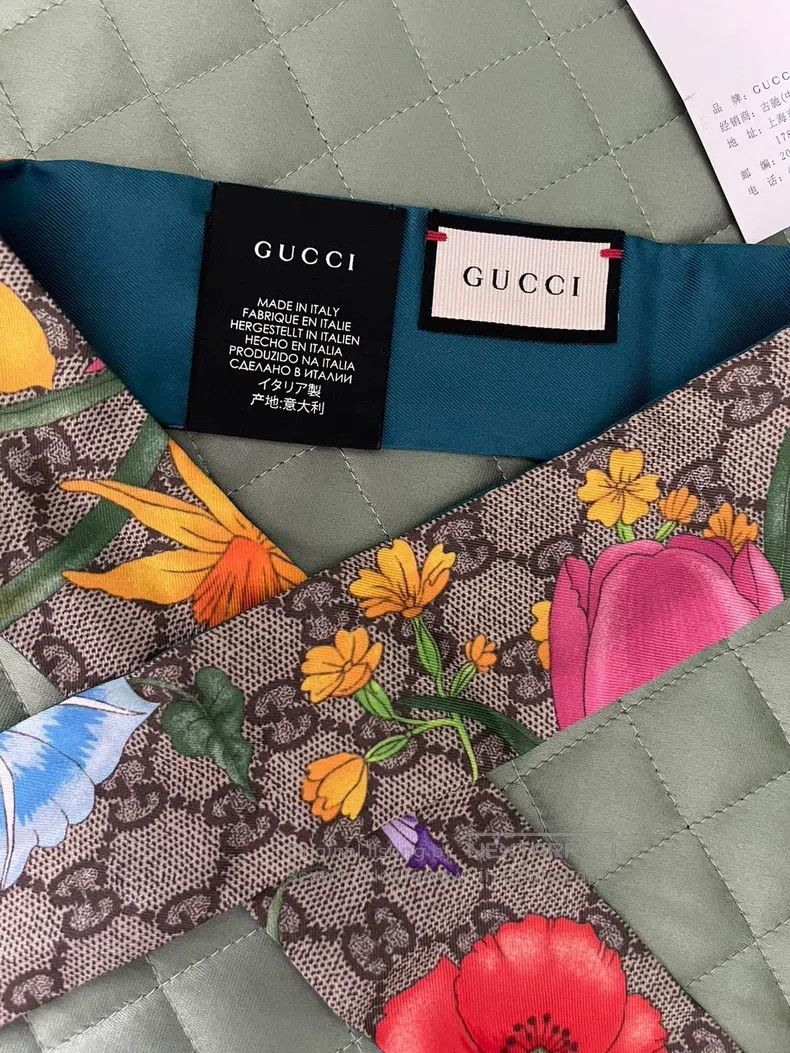 Gucci Gucci Mulberry silk scarf Size ONE SIZE - 5 Thumbnail