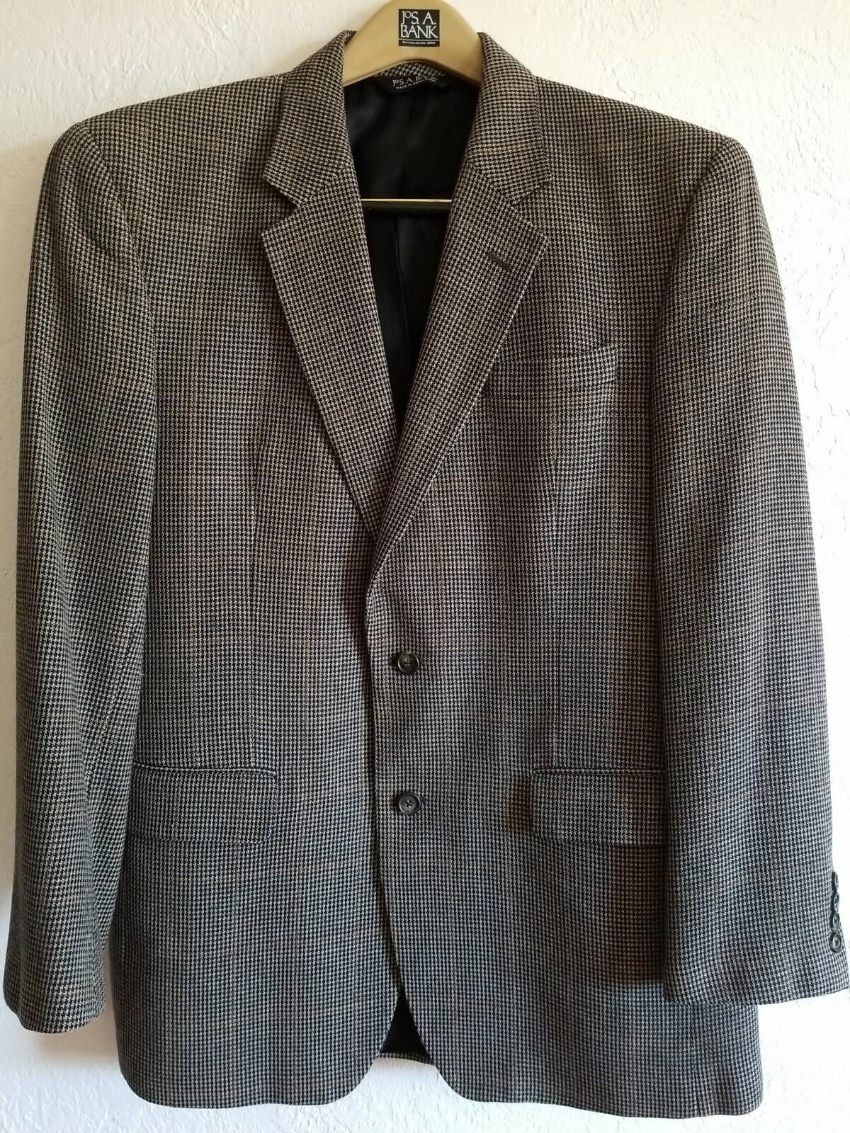 Jos. A. Bank JOS. A. Bank Mens 43L Silk Wool Blazer Jacket EUC! Size 42L - 3 Thumbnail