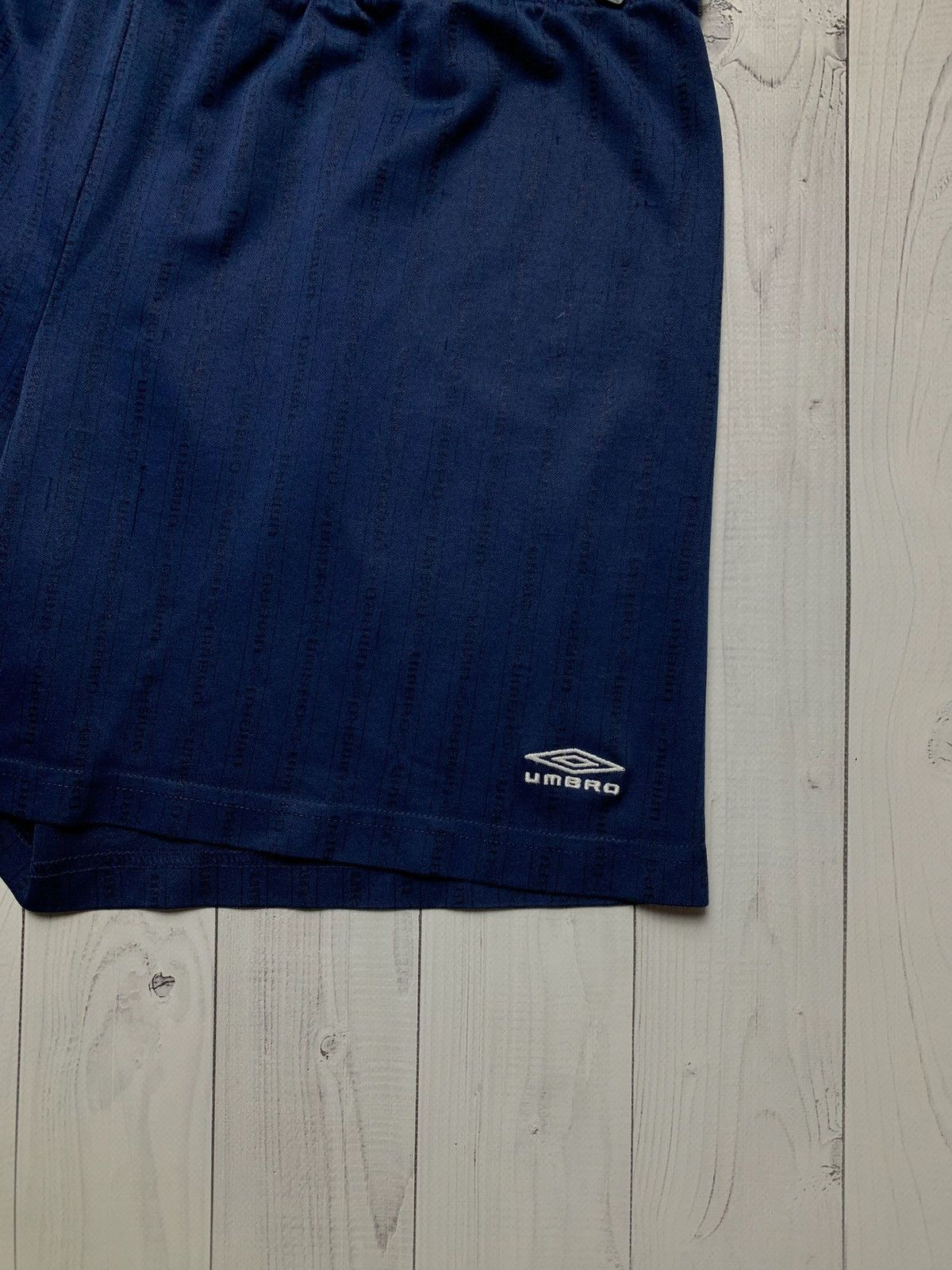 Umbro × Vintage Vintage Umbro monogram soccer shorts navy size XL Size US 36 / EU 52 - 2 Thumbnail