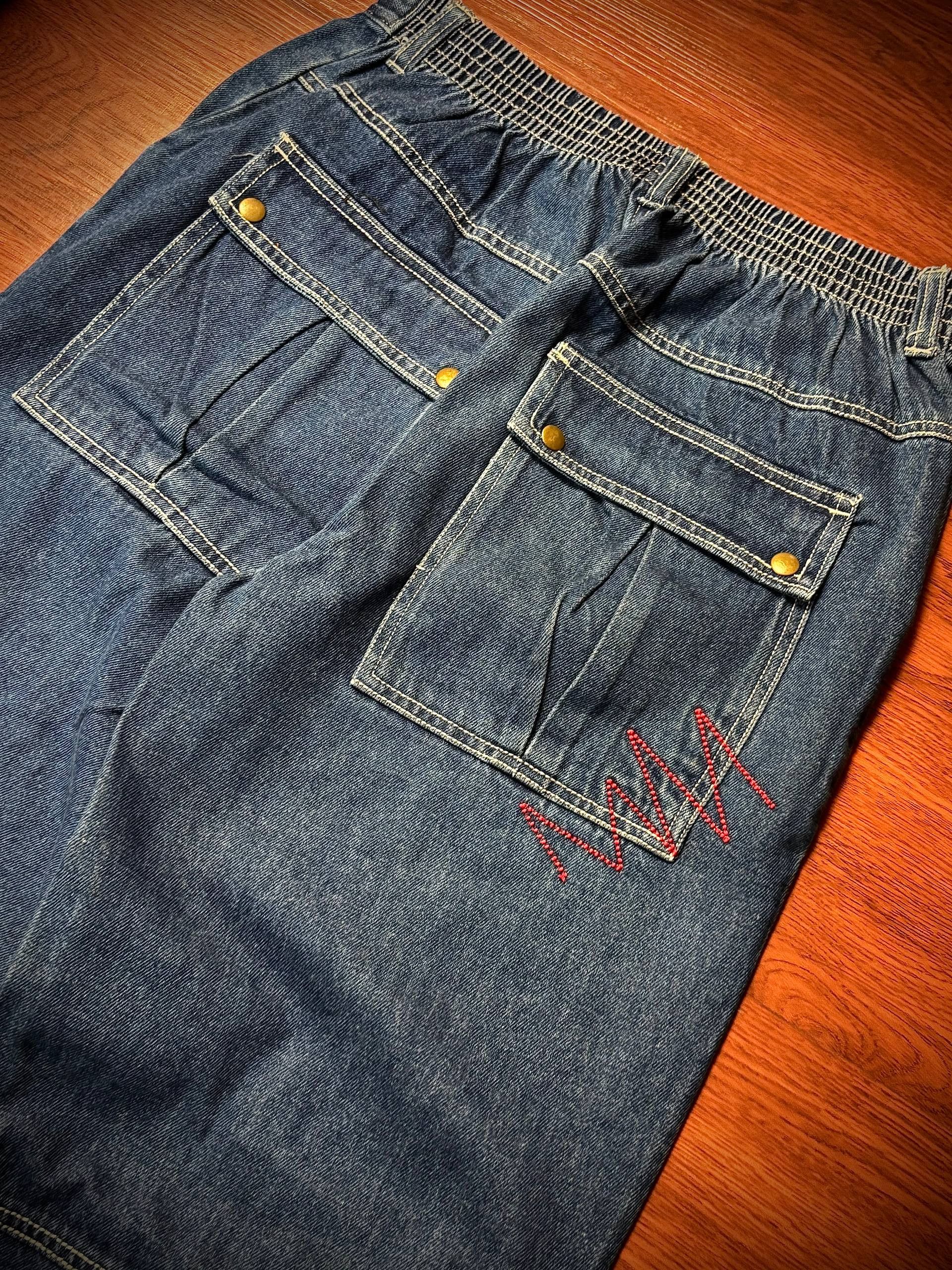 JNCO Vintage Y2K K-Red Unltd Big Eagle Baggy Pants Size US 28 / EU 44 - 6 Thumbnail