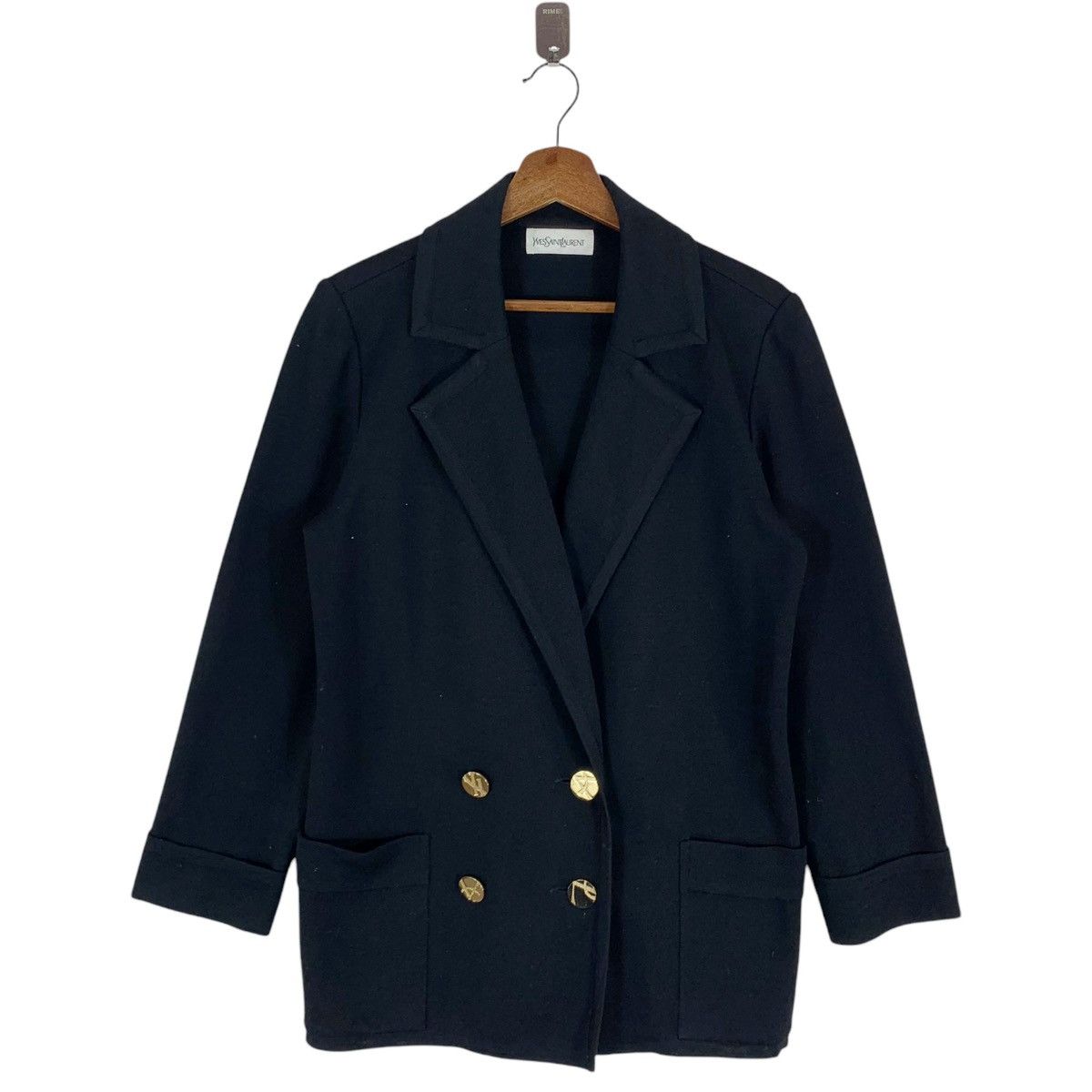 Yves Saint Laurent VINTAGE YVES SAINT LAURENT GOLD BUTTON COAT WOMEN Size M / US 6-8 / IT 42-44 - 9 Thumbnail