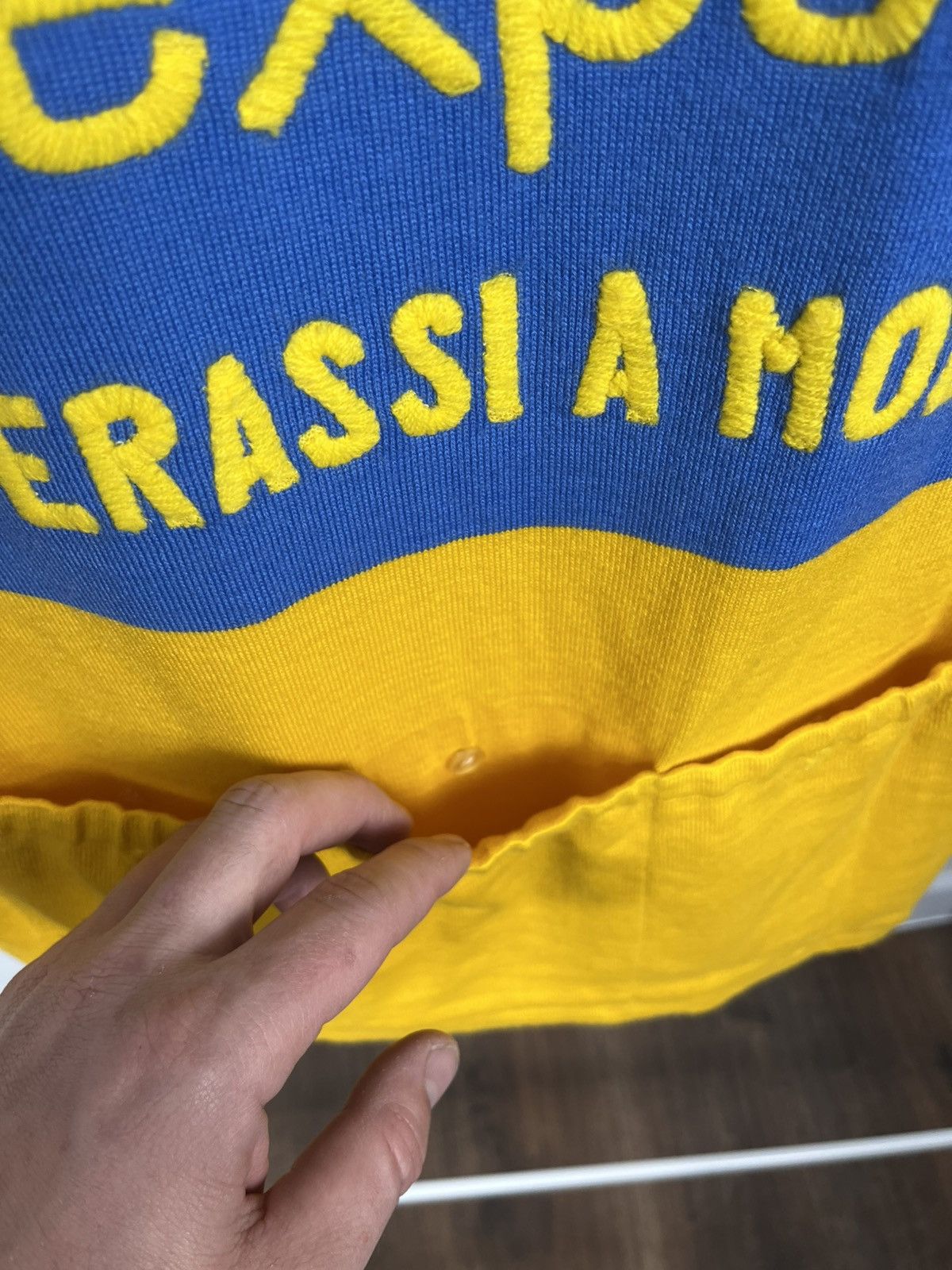 Other Vintage Flexpol Wool Cycling Jersey Yellow Blue Zip Size 48 Size US M / EU 48-50 / 2 - 15 Thumbnail