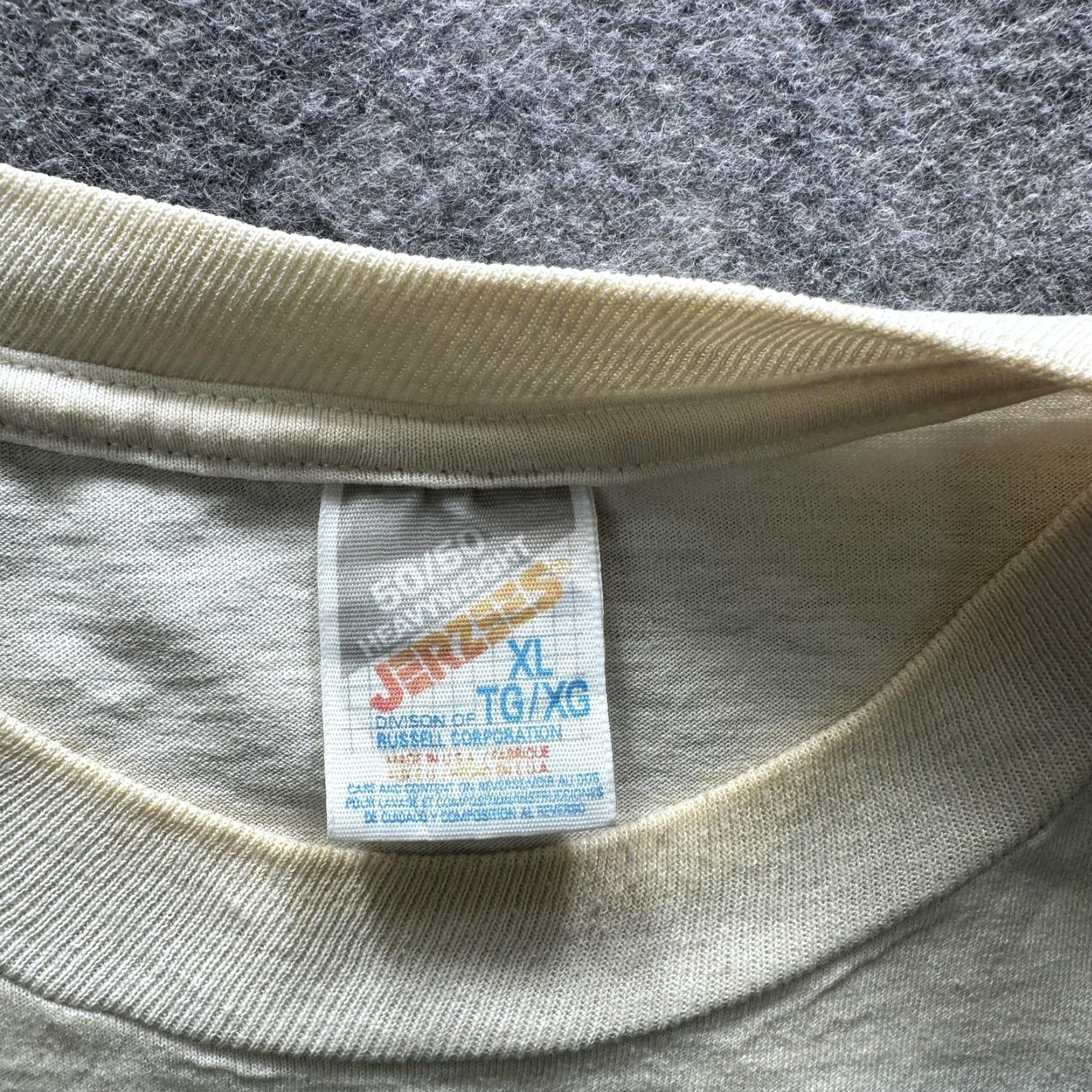 Jerzees VINTAGE Jerzees Shirt Mens XL White Airbrush Hot Rod Car Graphic Tee 90s Size US XL / EU 56 / 4 - 4 Thumbnail