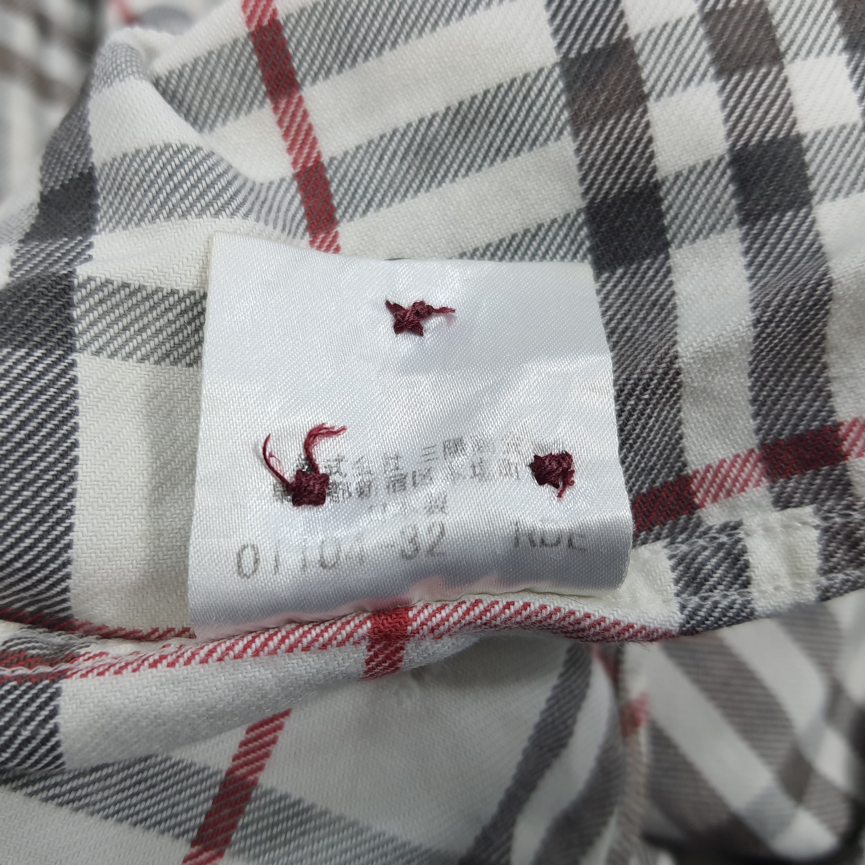 Burberry × Vintage Vintage Burberry Black Label Tartan Button Up Shirt Size US L / EU 52-54 / 3 - 10 Thumbnail