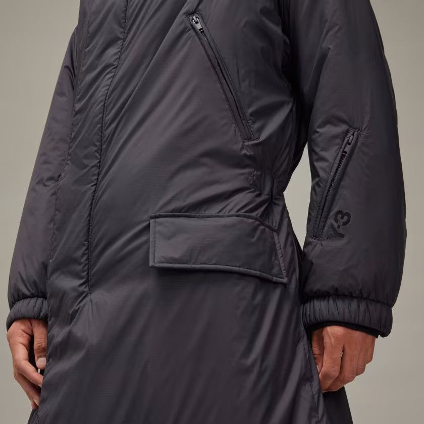 Y-3 o1s22i1n0125 Long Padded Nylon Parka Coat in Black Size US M / EU 48-50 / 2 - 3 Thumbnail