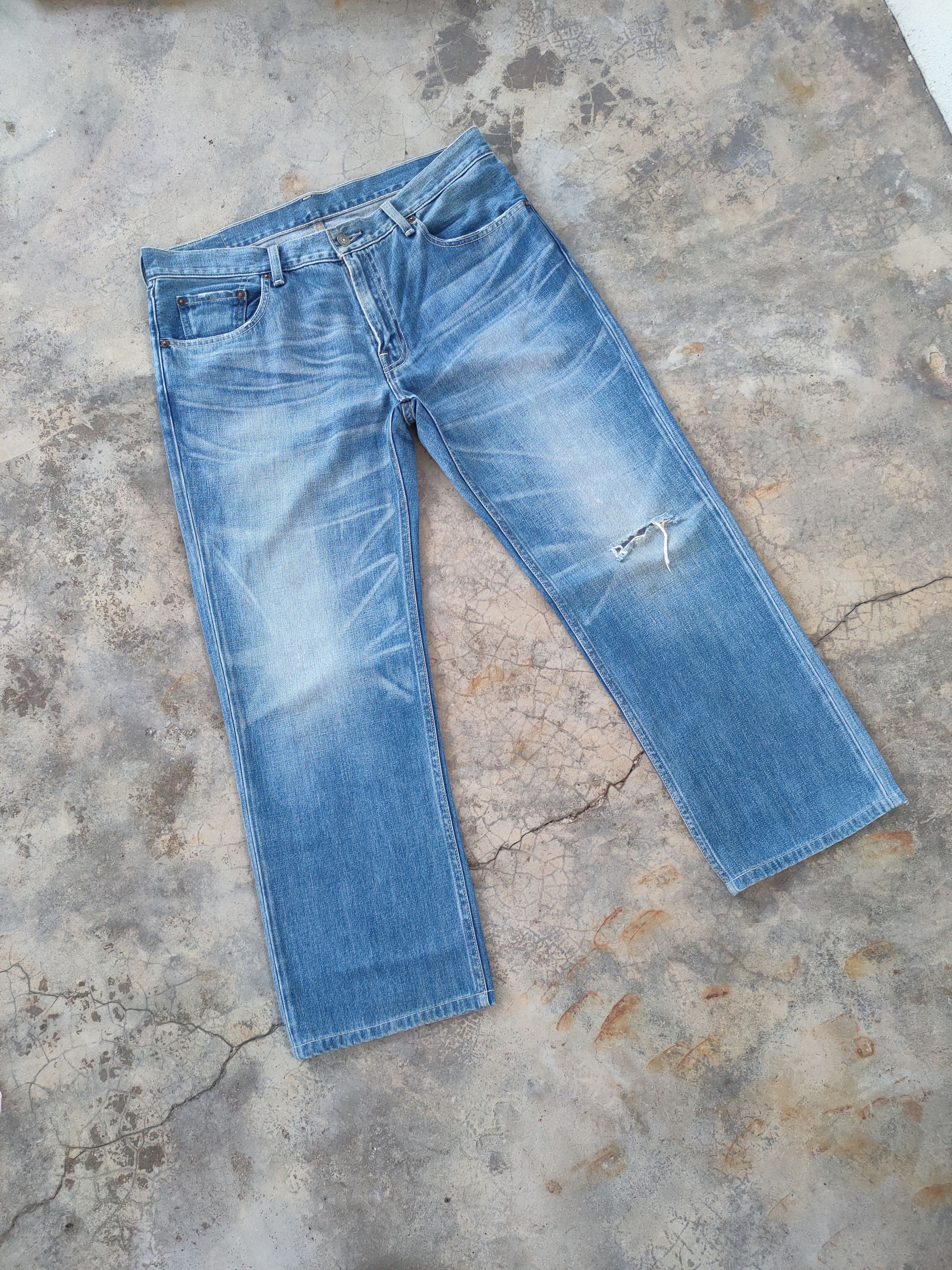 Levi's Vintage Clothing VINTAGE LEVI'S 502 FADED DISTRESSED JEANS DENIM PANTS Size US 38 / EU 54 - 2 Thumbnail