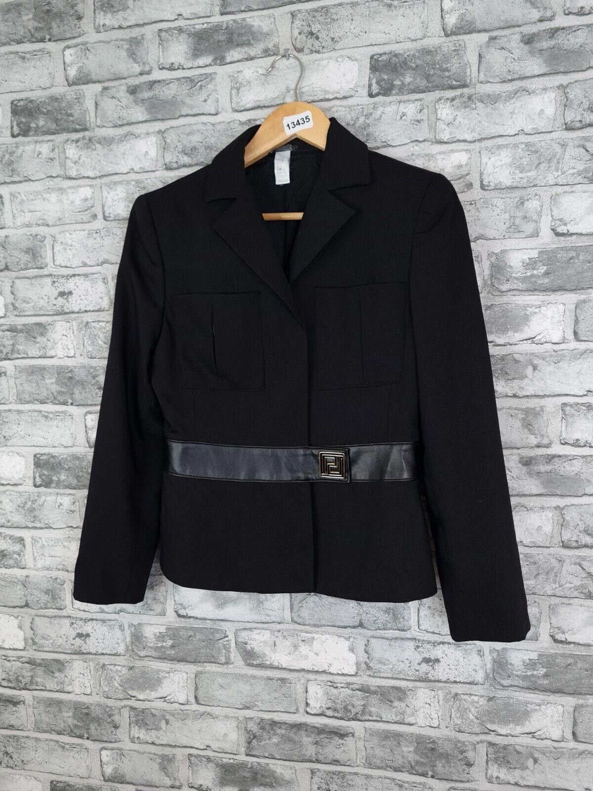 Versace Versace Jacket Size 8 10 Black Wool Mix Vintage Size S / US 4 / IT 40 - 2 Thumbnail
